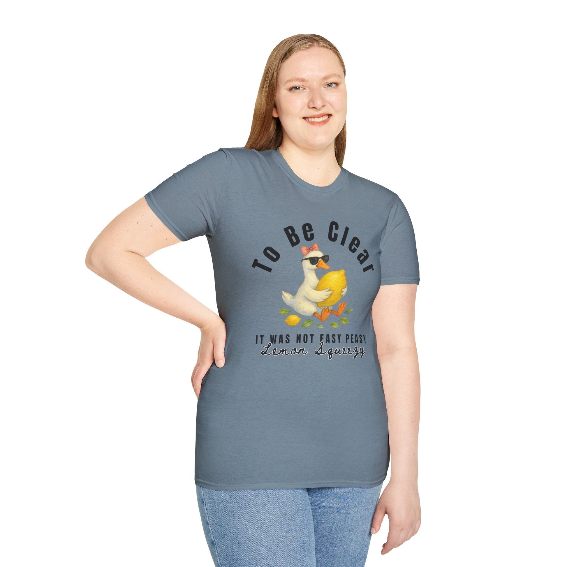 Lemon Squeezy Design, Cute Gift for Foodies, Humor Tee for Casual Outfits, Summer Apparel, - Shirt Happens Graphics