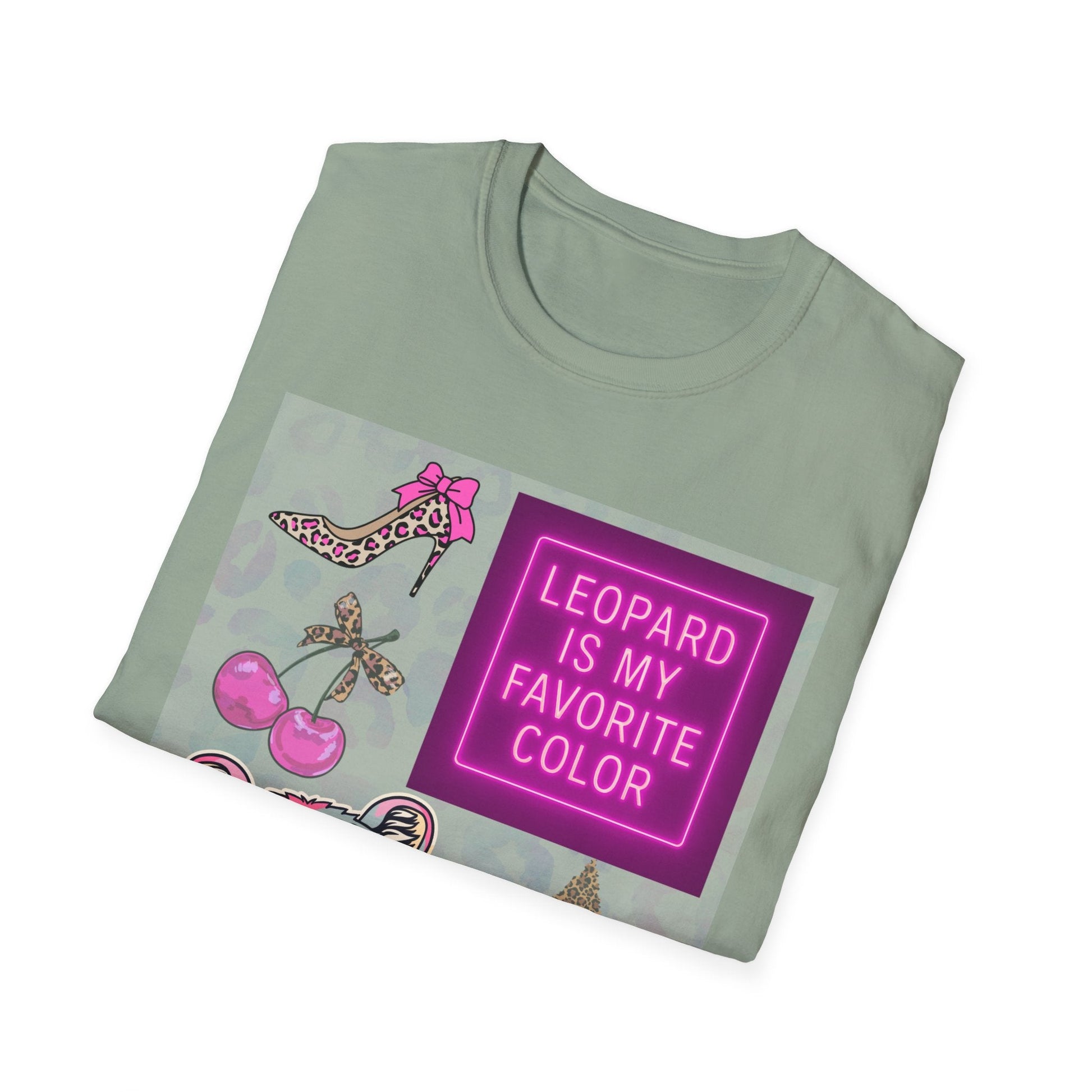 Leopard is my Favorite Color Graphic Tee – Fun & Trendy Apparel - Shirt Happens Graphics