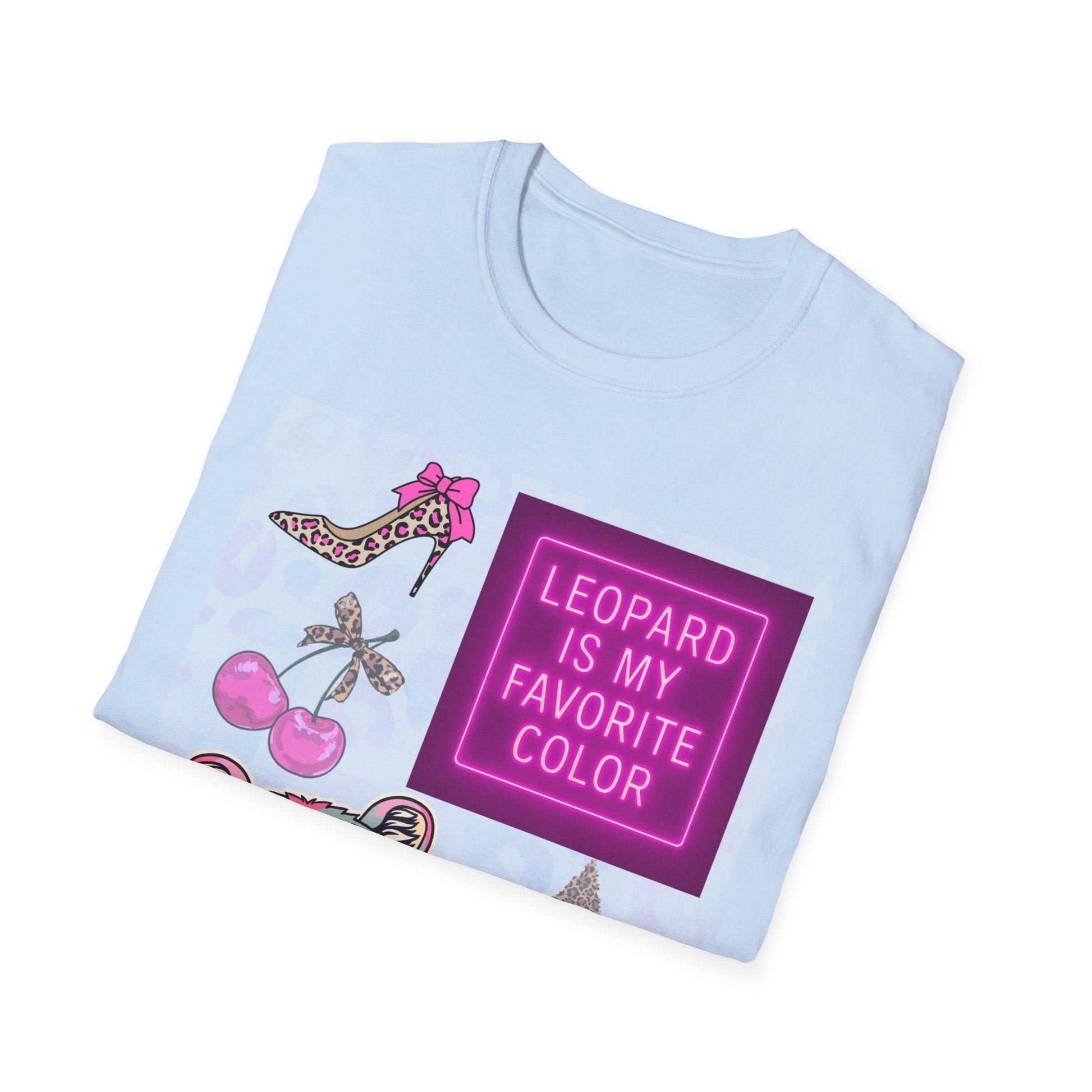 Leopard is my Favorite Color Graphic Tee – Fun & Trendy Apparel - Shirt Happens Graphics