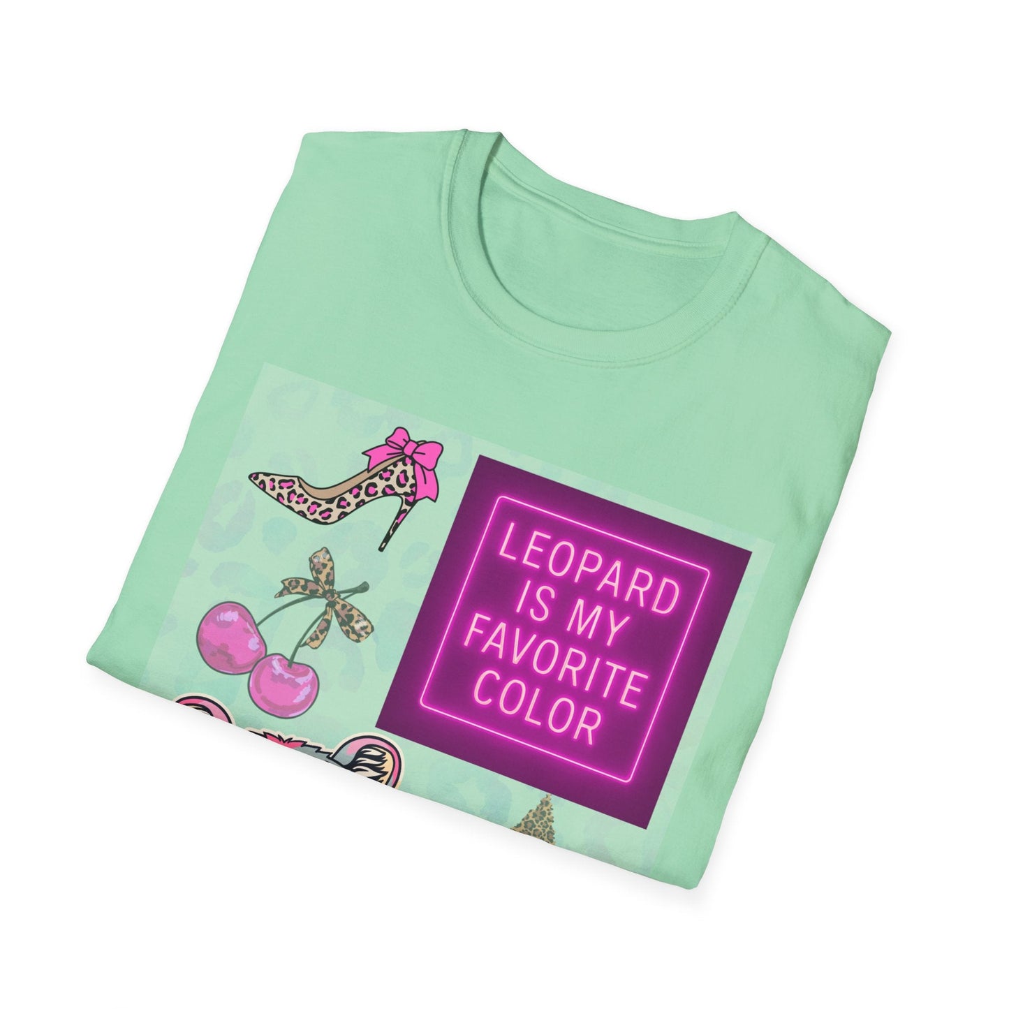 Leopard is my Favorite Color Graphic Tee – Fun & Trendy Apparel - Shirt Happens Graphics
