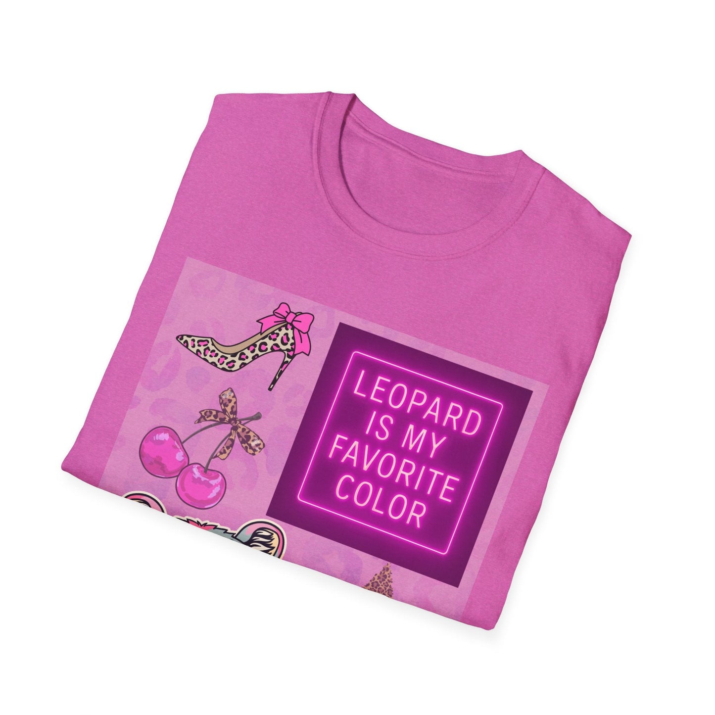 Leopard is my Favorite Color Graphic Tee – Fun & Trendy Apparel - Shirt Happens Graphics