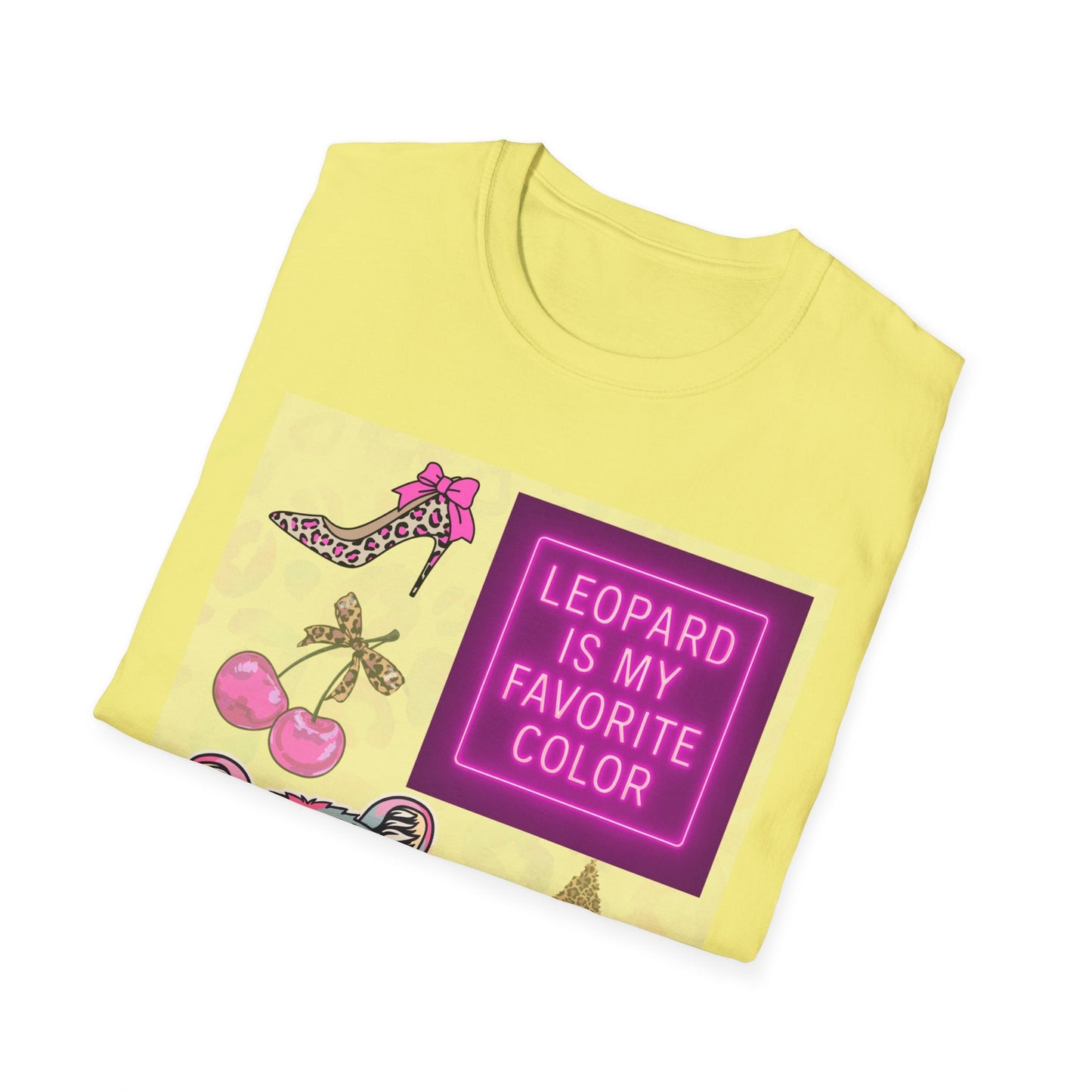Leopard is my Favorite Color Graphic Tee – Fun & Trendy Apparel - Shirt Happens Graphics