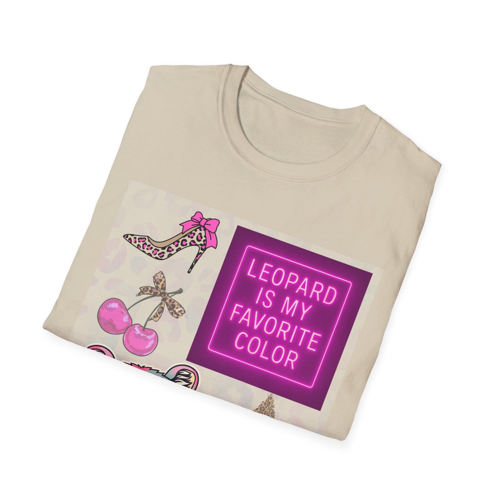 Leopard is my Favorite Color Graphic Tee – Fun & Trendy Apparel - Shirt Happens Graphics