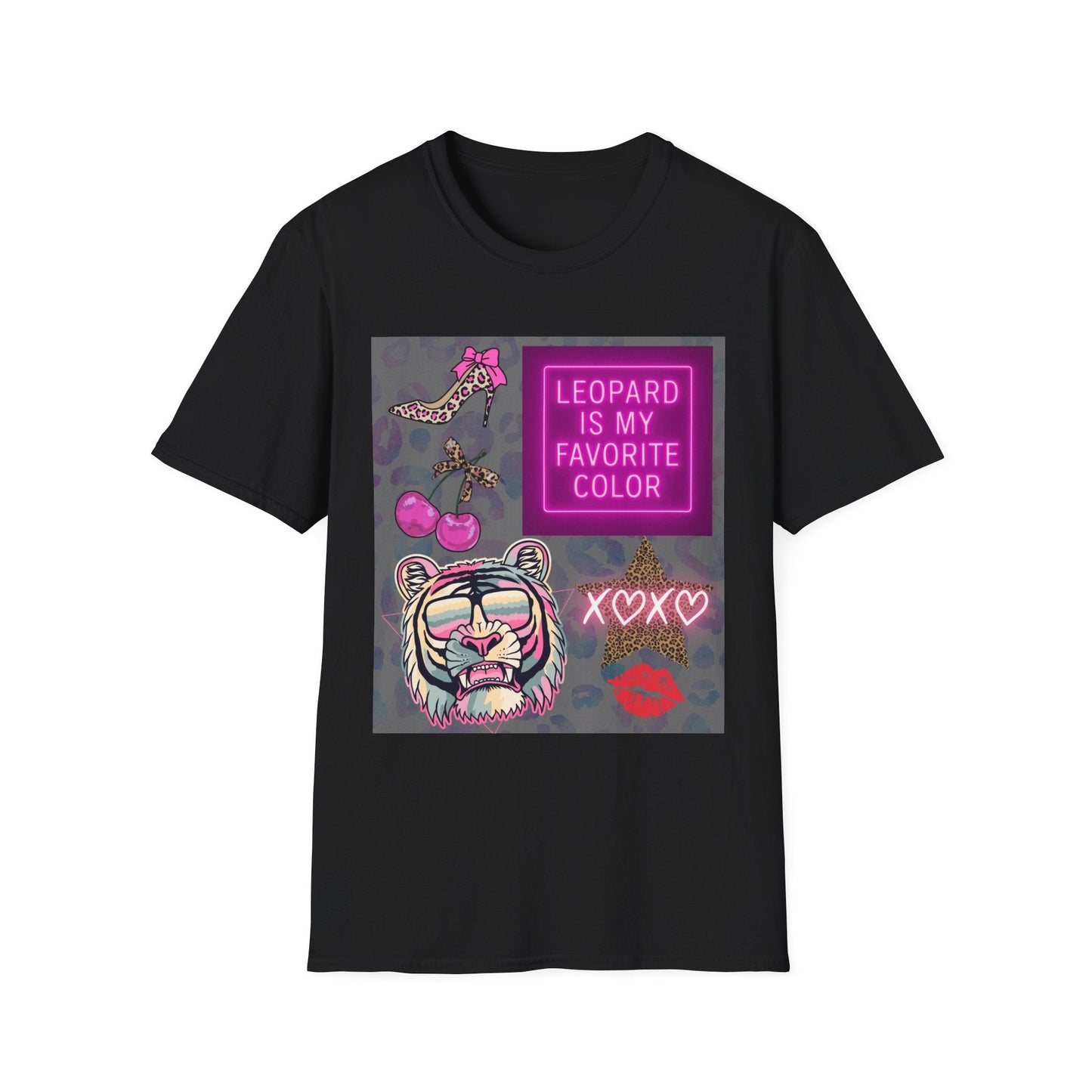 Leopard is my Favorite Color Graphic Tee – Fun & Trendy Apparel - Shirt Happens Graphics