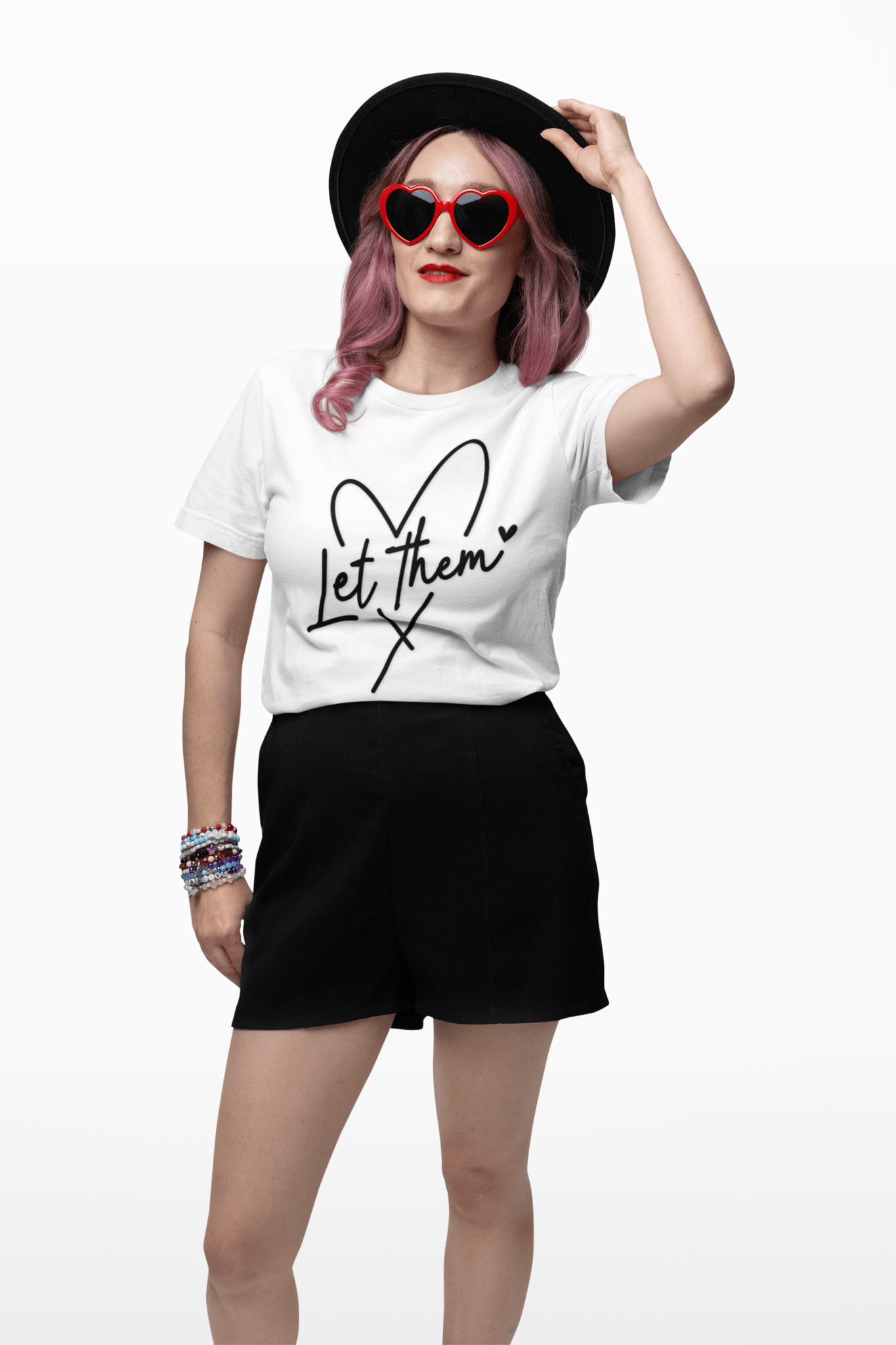 Let Them - Theory / Heart Design Graphic Tee - Shirt Happens Graphics