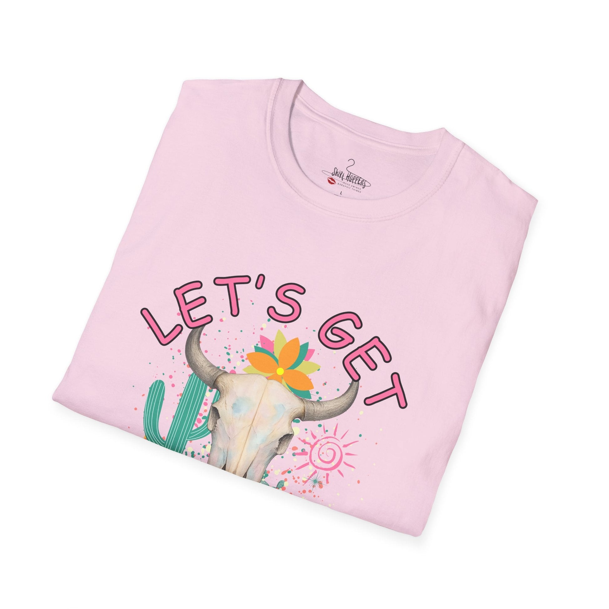 Let's Get Buckwild Tee, Softstyle Shirt, Casual Summer Wear, Gift for Nature Lovers, Trendy Festival Top - Shirt Happens Graphics