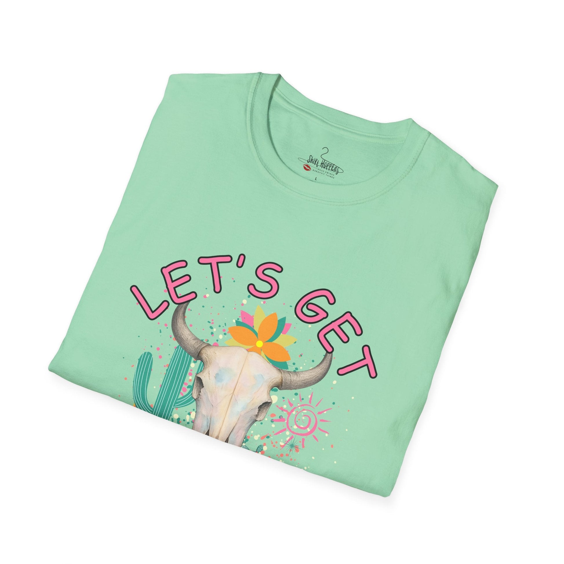 Let's Get Buckwild Tee, Softstyle Shirt, Casual Summer Wear, Gift for Nature Lovers, Trendy Festival Top - Shirt Happens Graphics