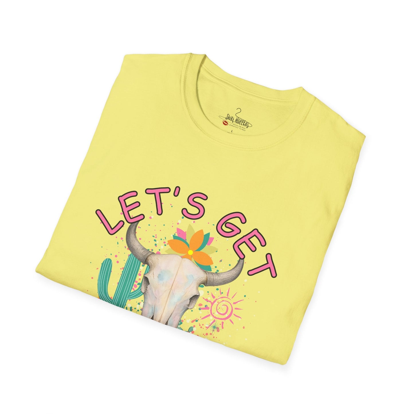 Let's Get Buckwild Tee, Softstyle Shirt, Casual Summer Wear, Gift for Nature Lovers, Trendy Festival Top - Shirt Happens Graphics