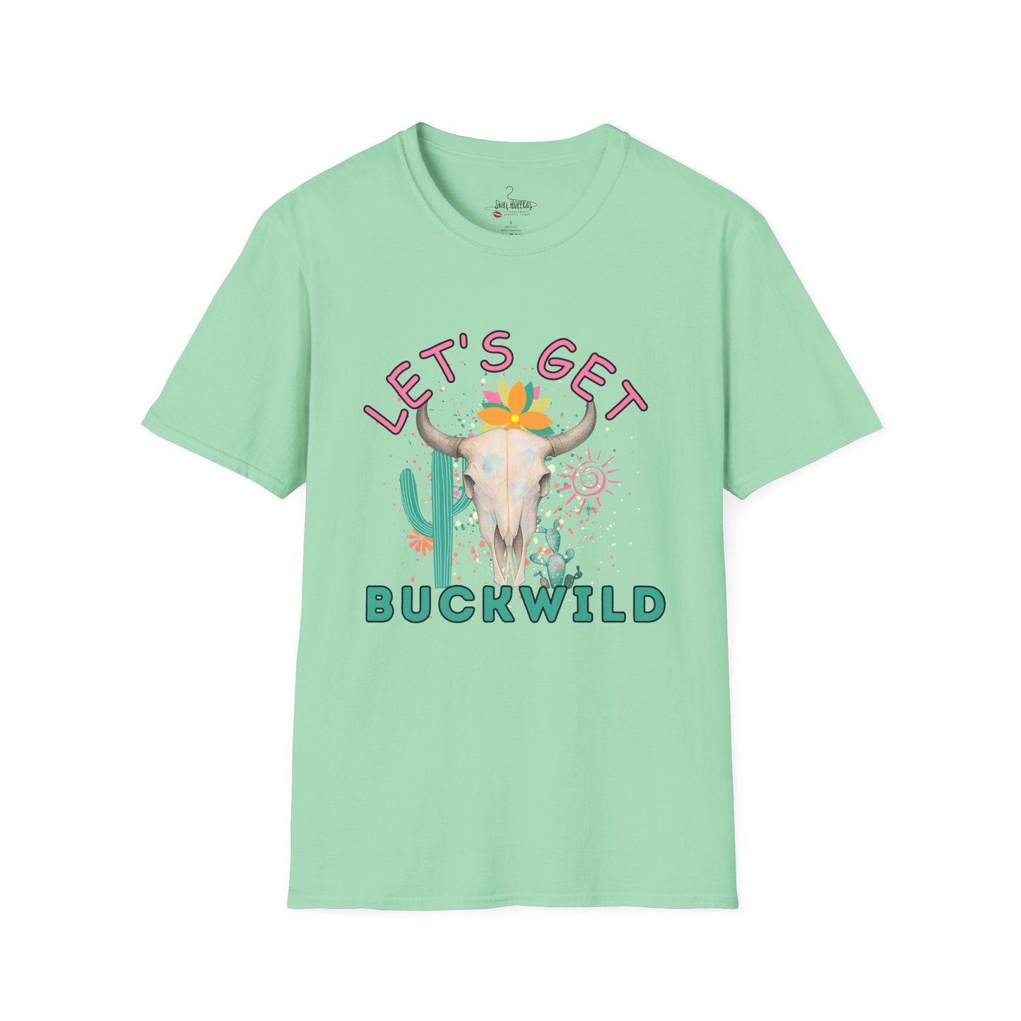 Let's Get Buckwild Tee, Softstyle Shirt, Casual Summer Wear, Gift for Nature Lovers, Trendy Festival Top - Shirt Happens Graphics