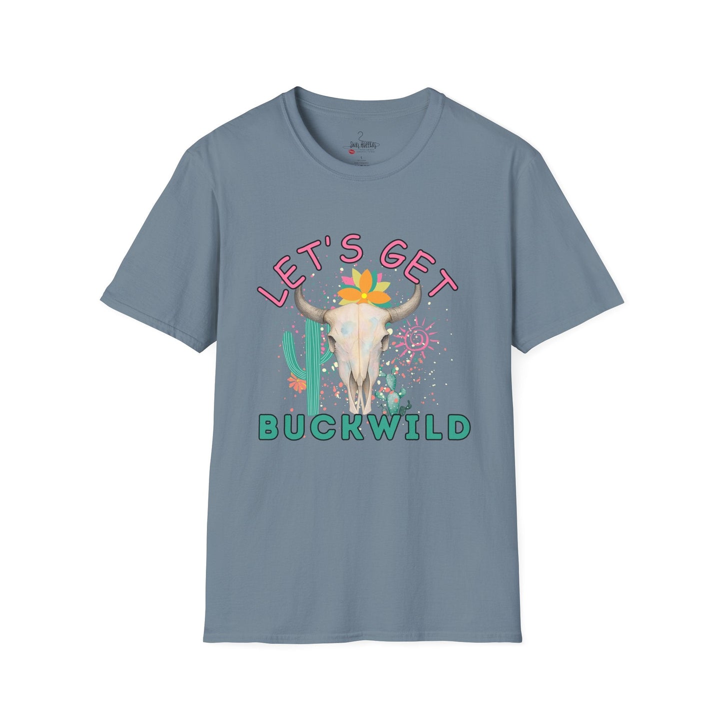 Let's Get Buckwild Tee, Softstyle Shirt, Casual Summer Wear, Gift for Nature Lovers, Trendy Festival Top - Shirt Happens Graphics