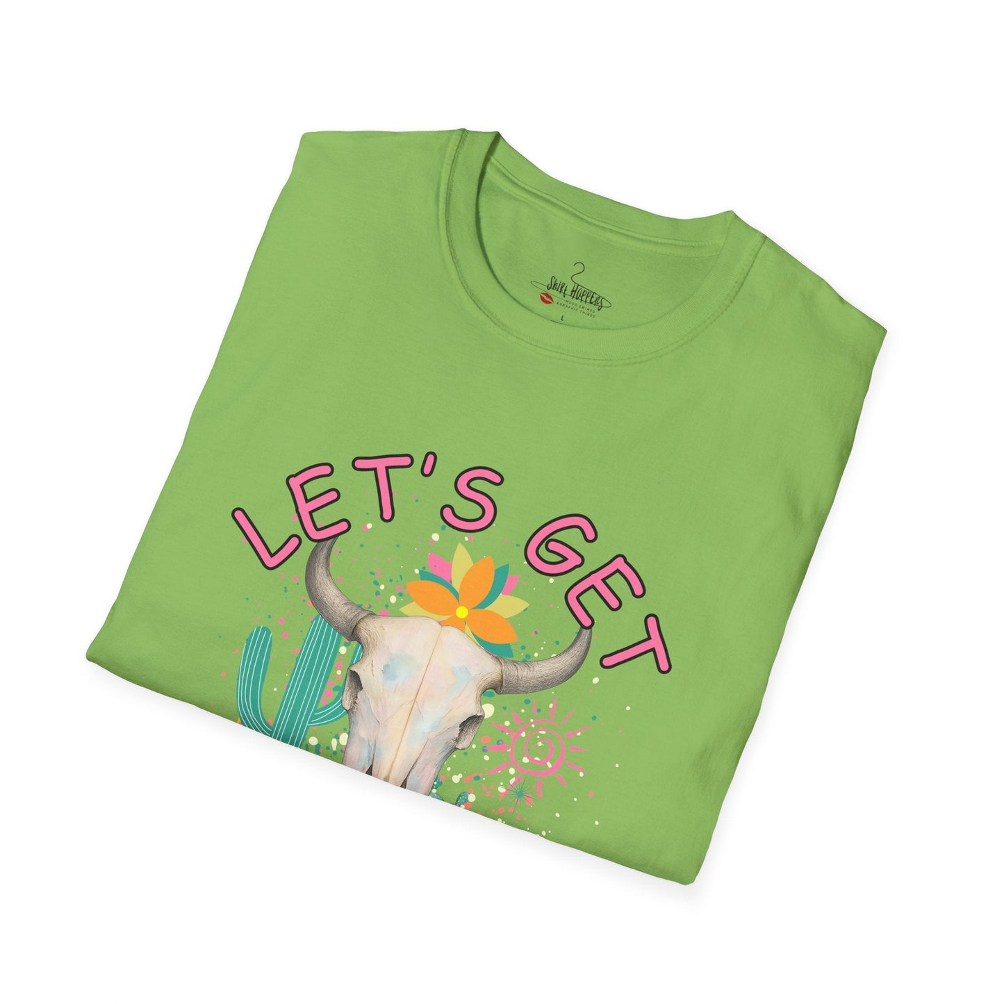 Let's Get Buckwild Tee, Softstyle Shirt, Casual Summer Wear, Gift for Nature Lovers, Trendy Festival Top - Shirt Happens Graphics
