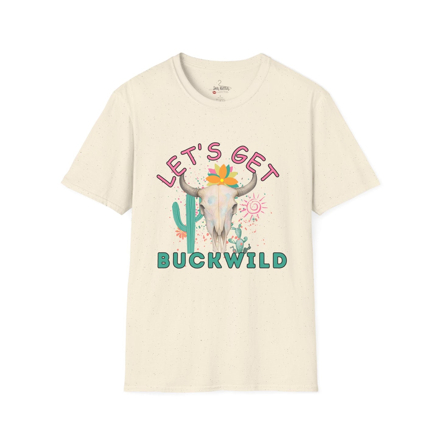 Let's Get Buckwild Tee, Softstyle Shirt, Casual Summer Wear, Gift for Nature Lovers, Trendy Festival Top - Shirt Happens Graphics