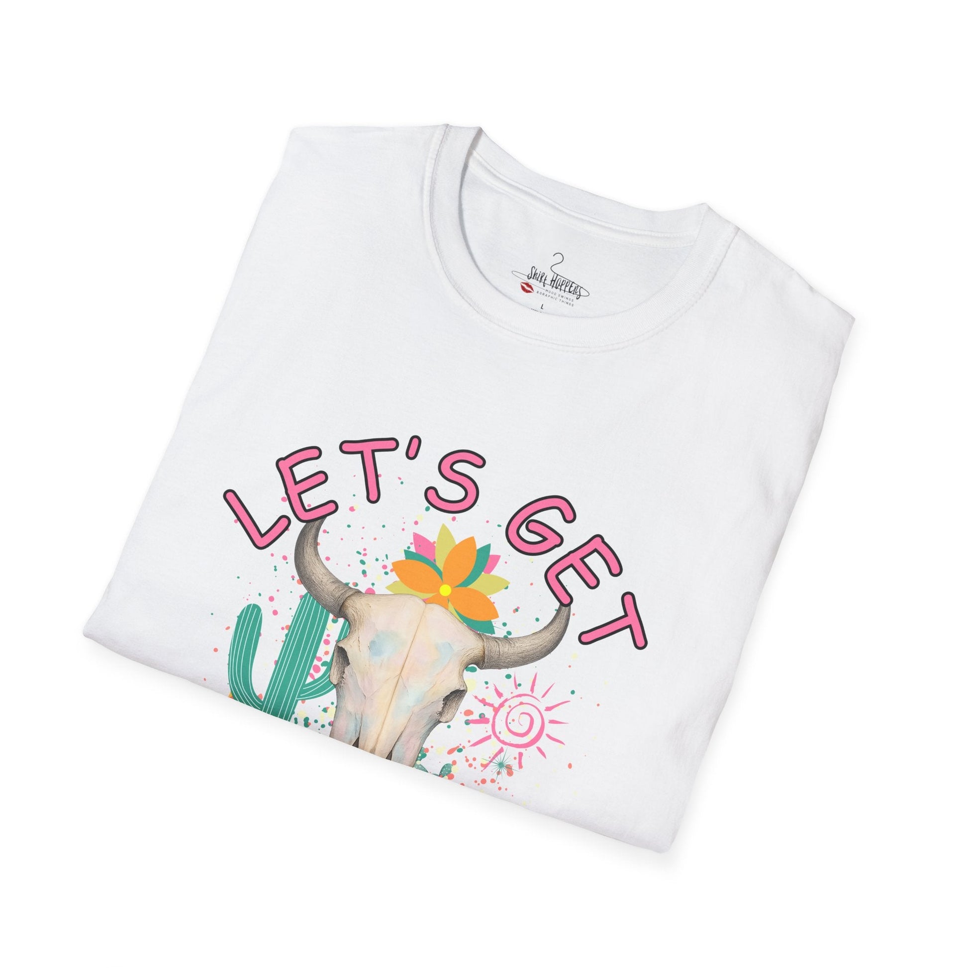 Let's Get Buckwild Tee, Softstyle Shirt, Casual Summer Wear, Gift for Nature Lovers, Trendy Festival Top - Shirt Happens Graphics