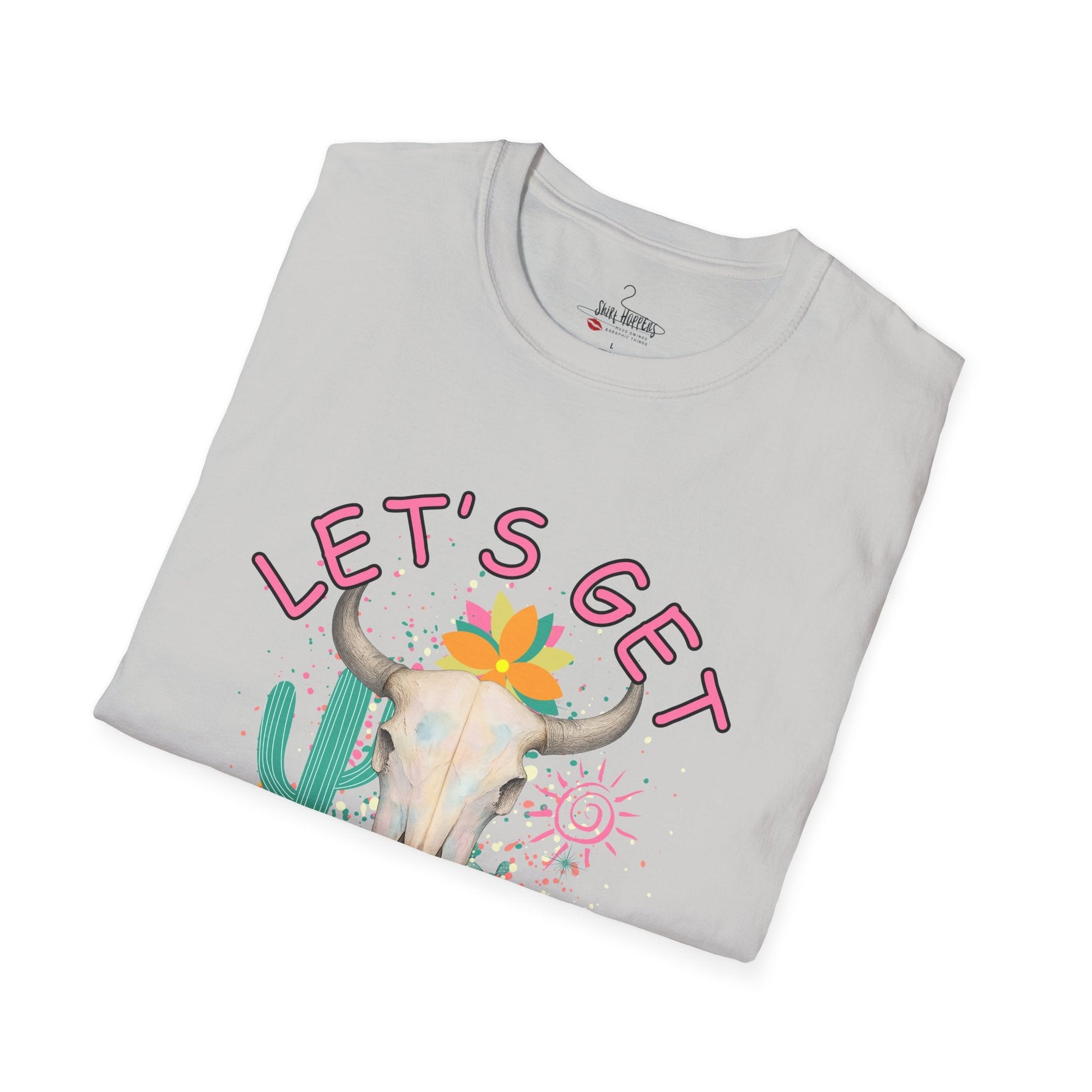 Let's Get Buckwild Tee, Softstyle Shirt, Casual Summer Wear, Gift for Nature Lovers, Trendy Festival Top - Shirt Happens Graphics
