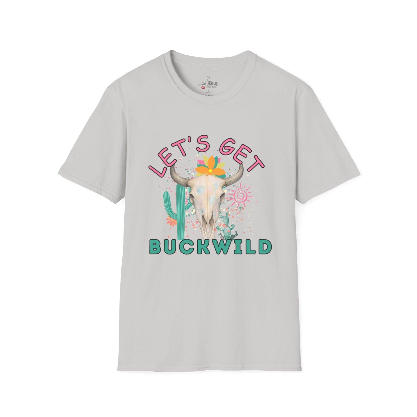 Let's Get Buckwild Tee, Softstyle Shirt, Casual Summer Wear, Gift for Nature Lovers, Trendy Festival Top - Shirt Happens Graphics