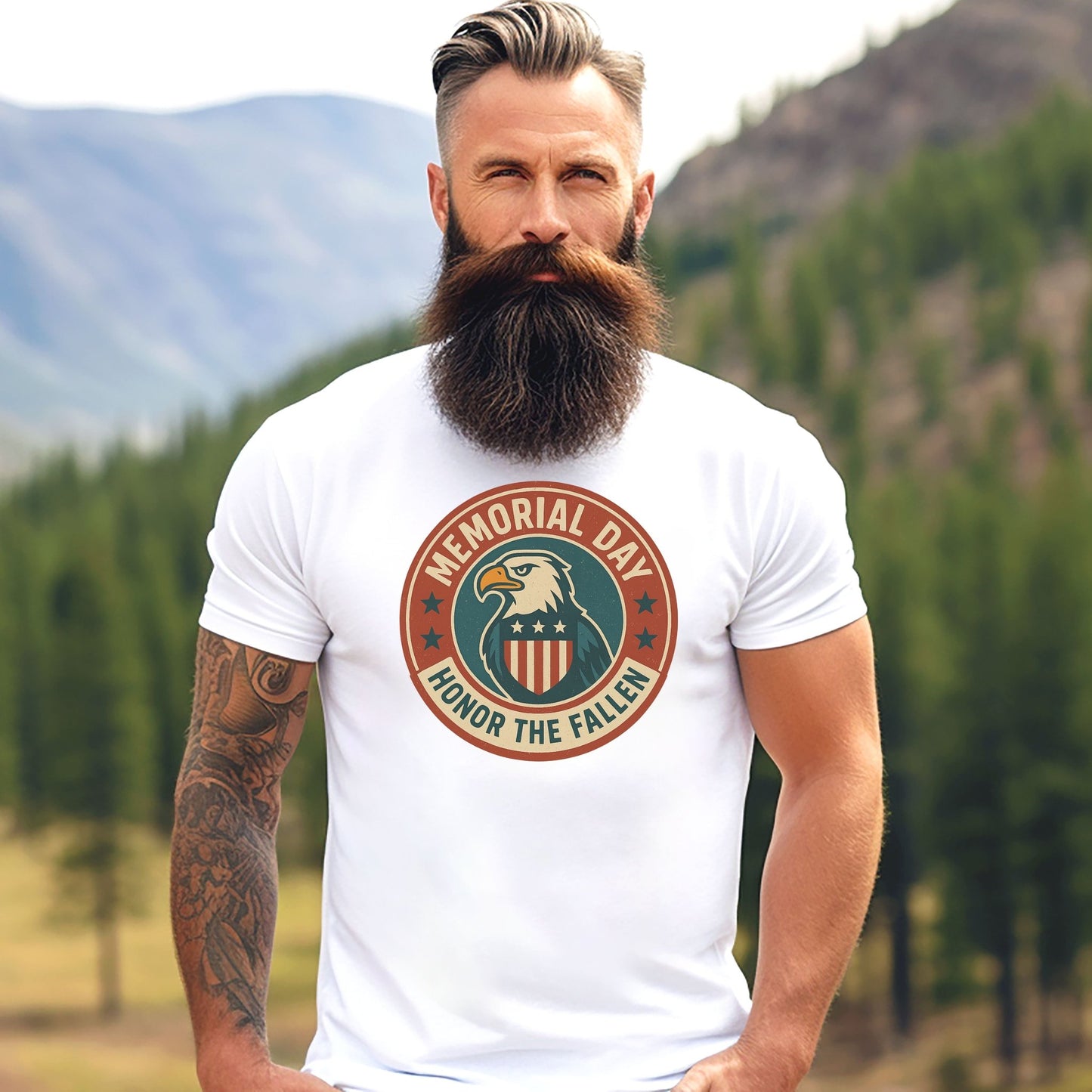 Memorial Day Honor the Fallen T-Shirt, Patriotic Apparel - Shirt Happens Graphics