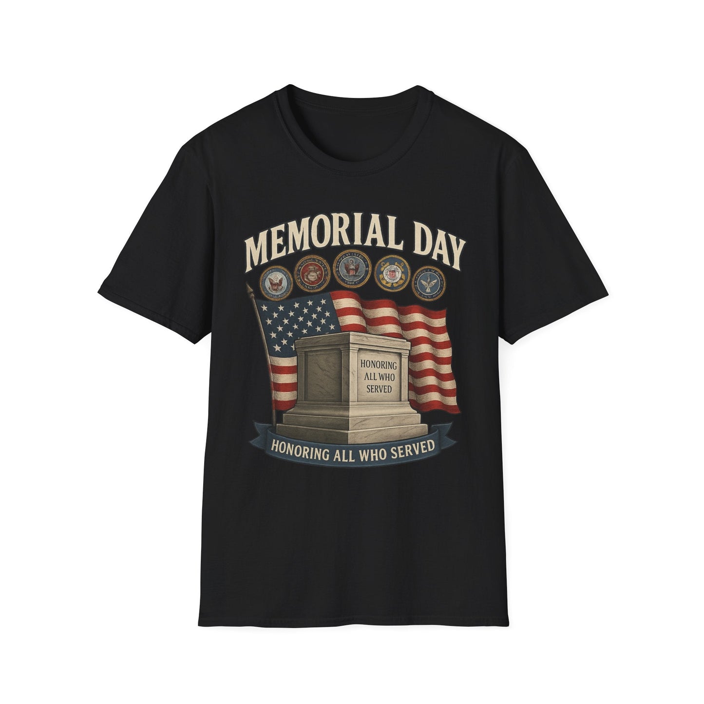 Memorial Day Tribute T-Shirt - Honoring All Who Served - Shirt Happens Graphics
