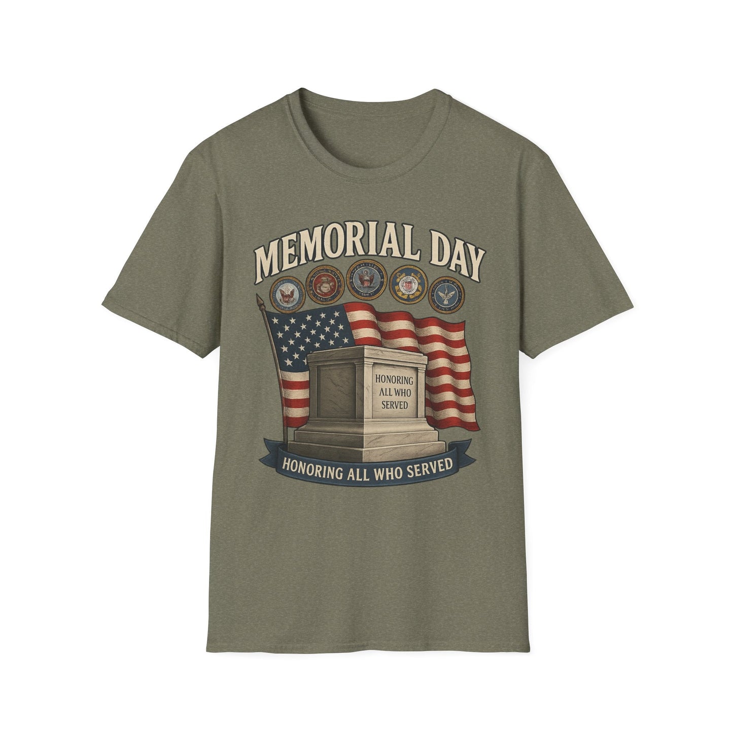 Memorial Day Tribute T-Shirt - Honoring All Who Served - Shirt Happens Graphics