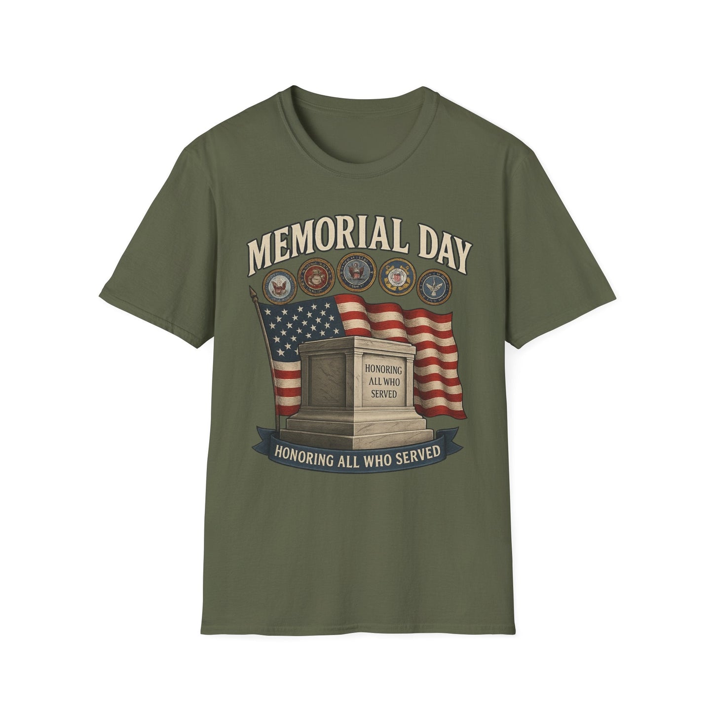 Memorial Day Tribute T-Shirt - Honoring All Who Served - Shirt Happens Graphics