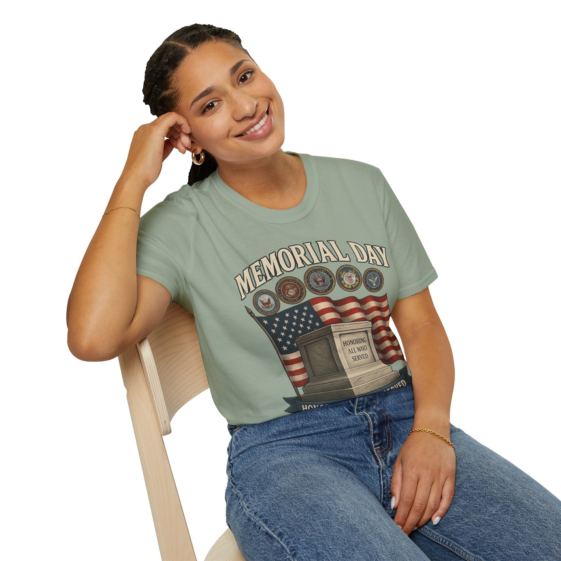 Memorial Day Tribute T-Shirt - Honoring All Who Served - Shirt Happens Graphics