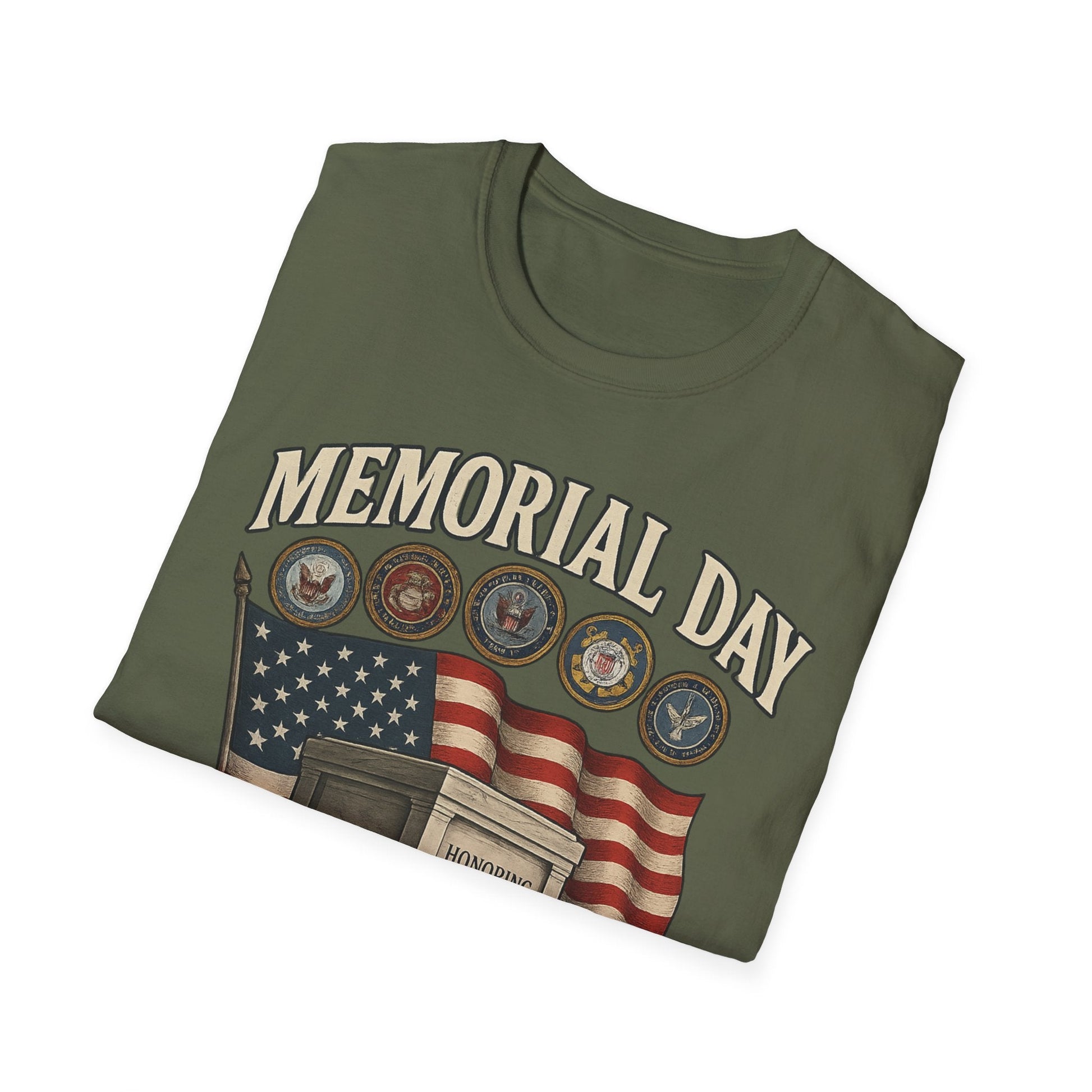 Memorial Day Tribute T-Shirt - Honoring All Who Served - Shirt Happens Graphics