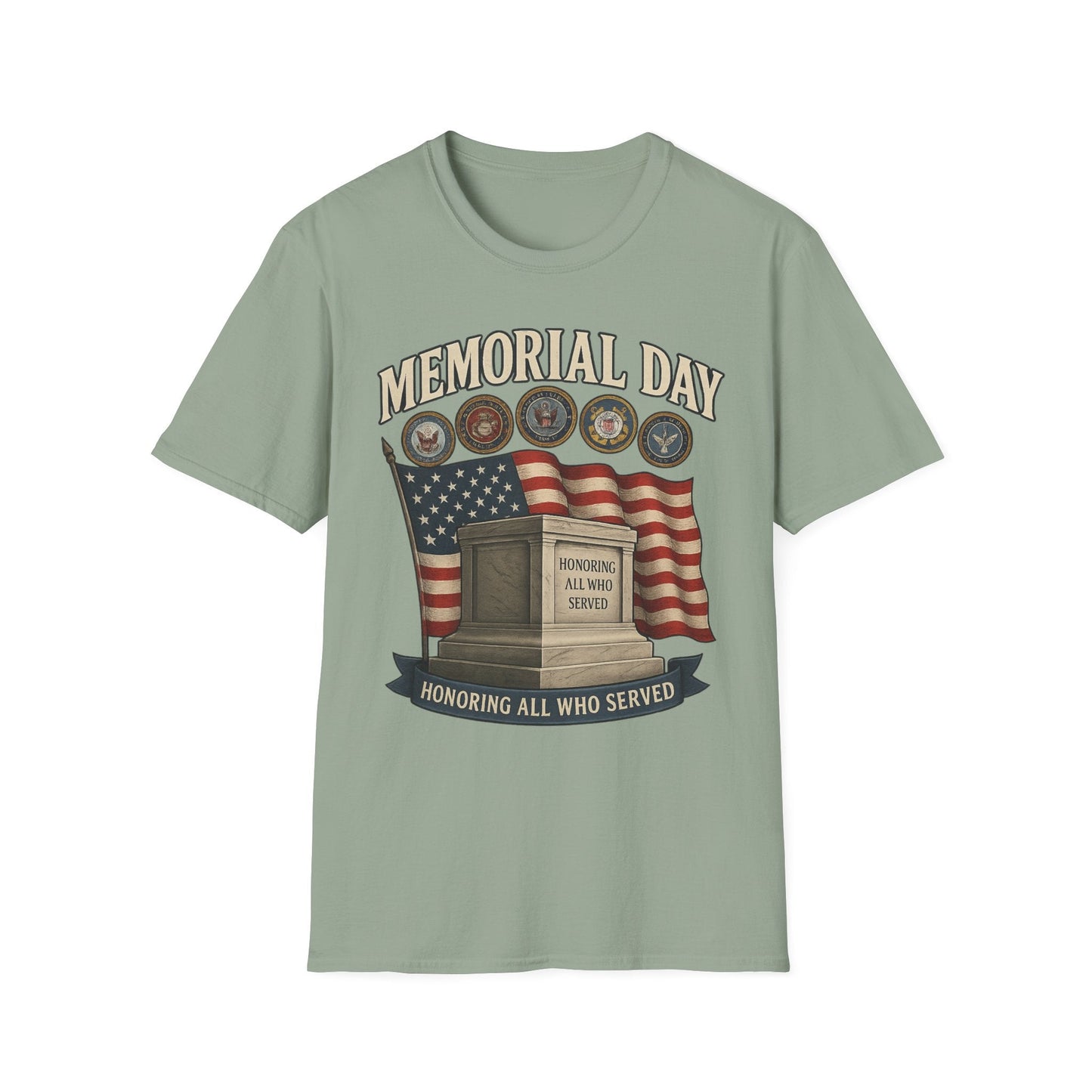 Memorial Day Tribute T-Shirt - Honoring All Who Served - Shirt Happens Graphics