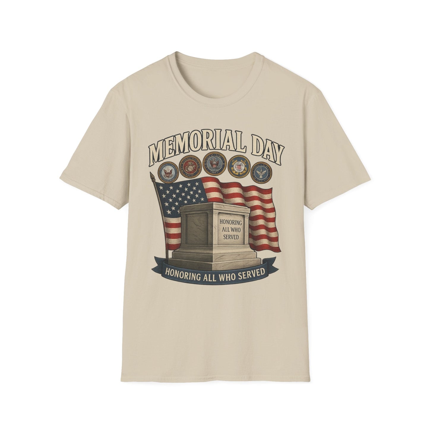 Memorial Day Tribute T-Shirt - Honoring All Who Served - Shirt Happens Graphics