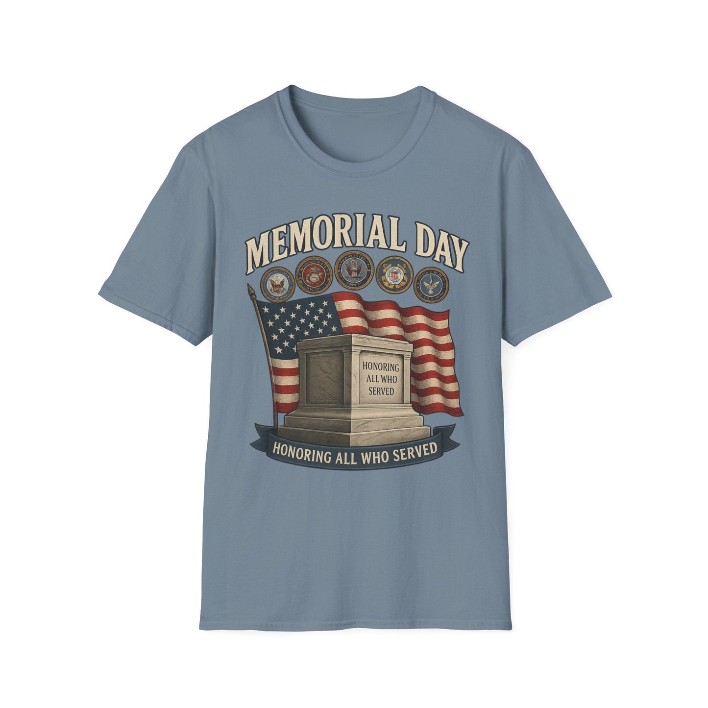 Memorial Day Tribute T-Shirt - Honoring All Who Served - Shirt Happens Graphics