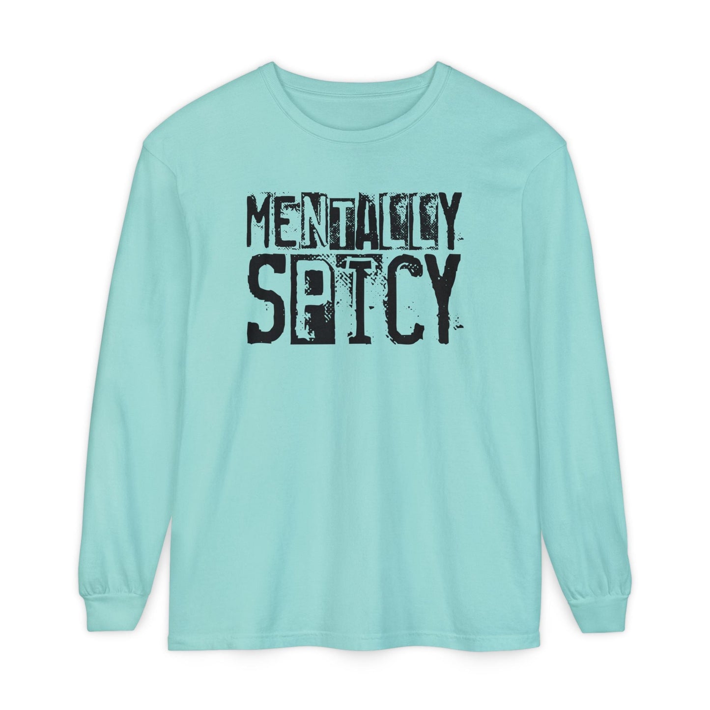 Mentally Spicy - Long Sleeve Tee - Fun Graphic Shirt for Casual Wear, Gift for Friends, Quirky Apparel for Everyday Comfort, [...] - Shirt Happens Graphics