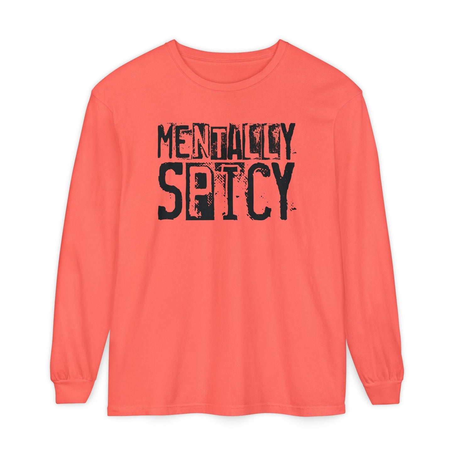 Mentally Spicy - Long Sleeve Tee - Fun Graphic Shirt for Casual Wear, Gift for Friends, Quirky Apparel for Everyday Comfort, [...] - Shirt Happens Graphics