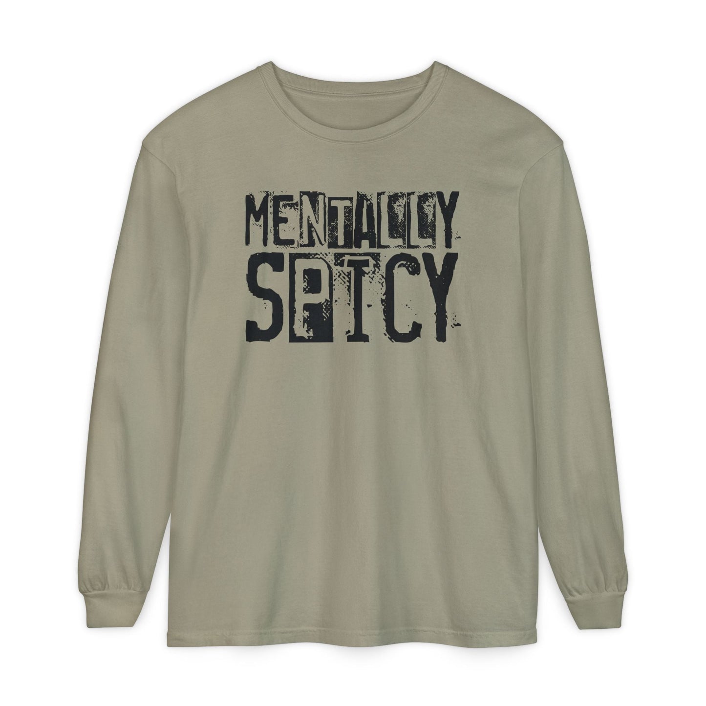 Mentally Spicy - Long Sleeve Tee - Fun Graphic Shirt for Casual Wear, Gift for Friends, Quirky Apparel for Everyday Comfort, [...] - Shirt Happens Graphics