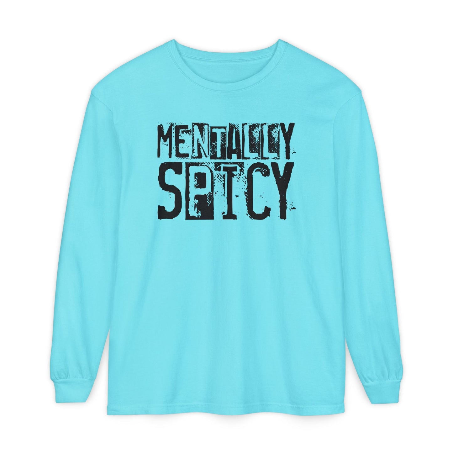Mentally Spicy - Long Sleeve Tee - Fun Graphic Shirt for Casual Wear, Gift for Friends, Quirky Apparel for Everyday Comfort, [...] - Shirt Happens Graphics