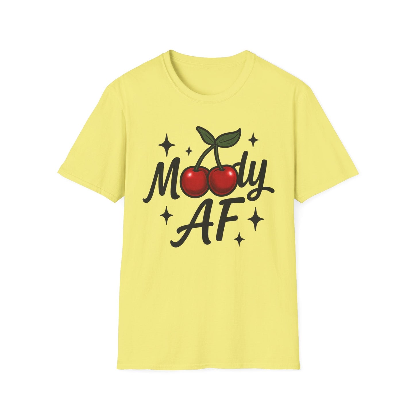 Moody AF T-Shirt | Cute Cherry Graphic Tee - Shirt Happens Graphics