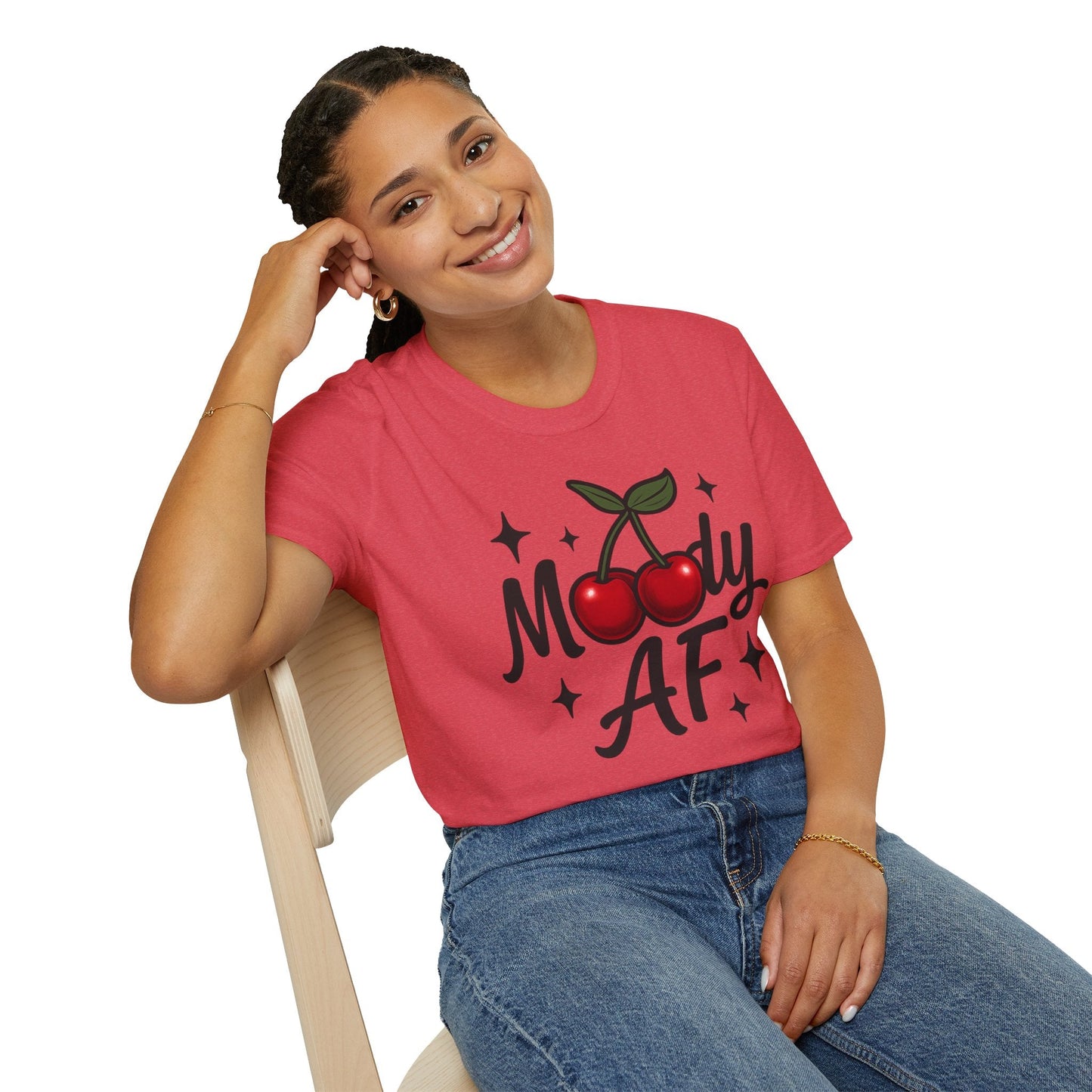 Moody AF T-Shirt | Cute Cherry Graphic Tee - Shirt Happens Graphics