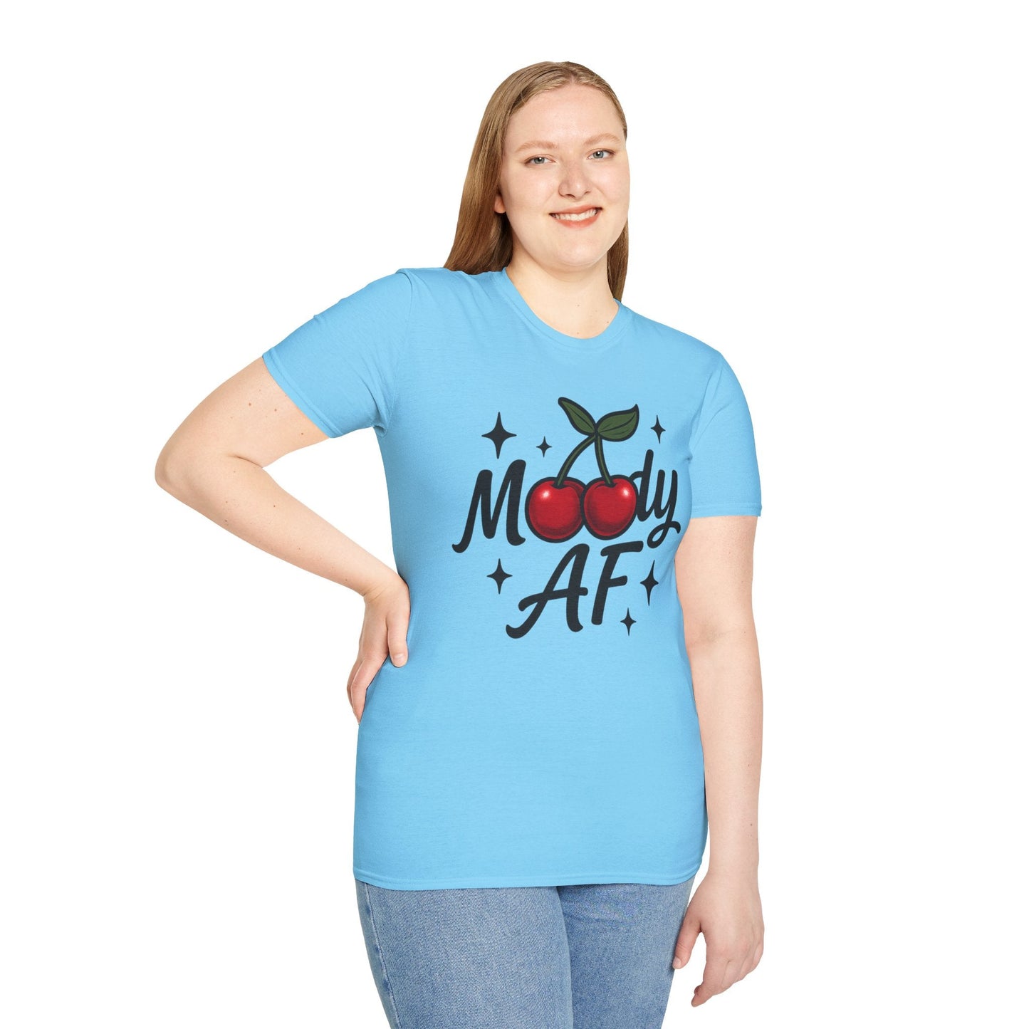Moody AF T-Shirt | Cute Cherry Graphic Tee - Shirt Happens Graphics