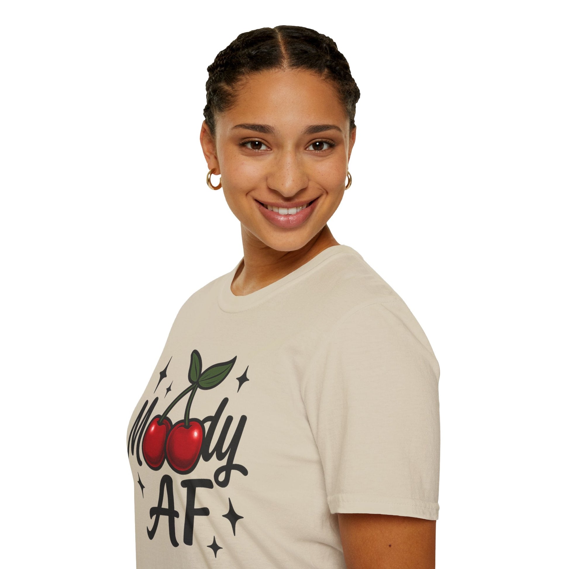 Moody AF T-Shirt | Cute Cherry Graphic Tee - Shirt Happens Graphics