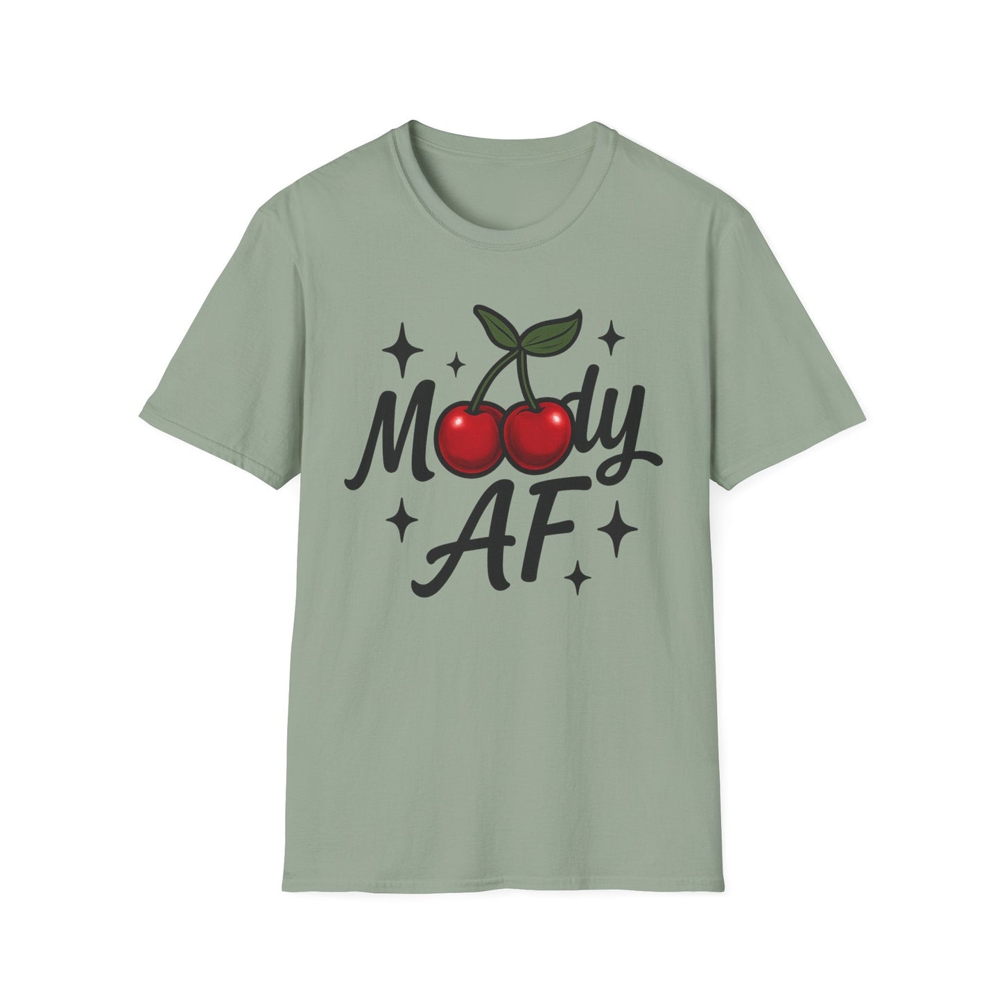 Moody AF T-Shirt | Cute Cherry Graphic Tee - Shirt Happens Graphics