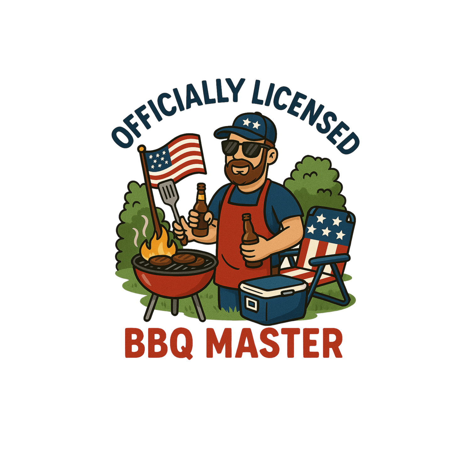 Officially Licensed BBQ Master T-Shirt for Grill Enthusiasts - Shirt Happens Graphics