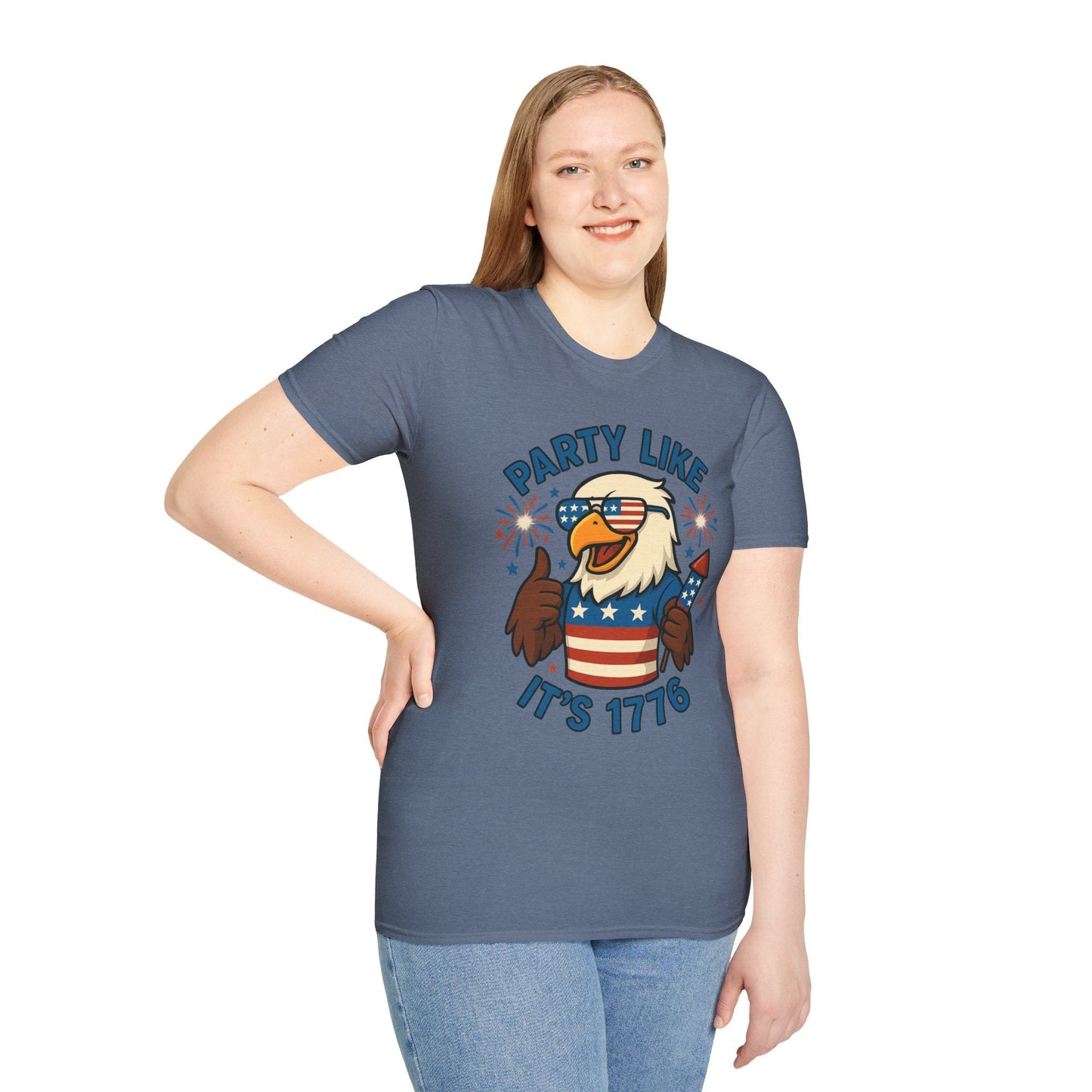 Patriotic 4th of July Party T-Shirt - 'Party Like It's 1776' - Shirt Happens Graphics
