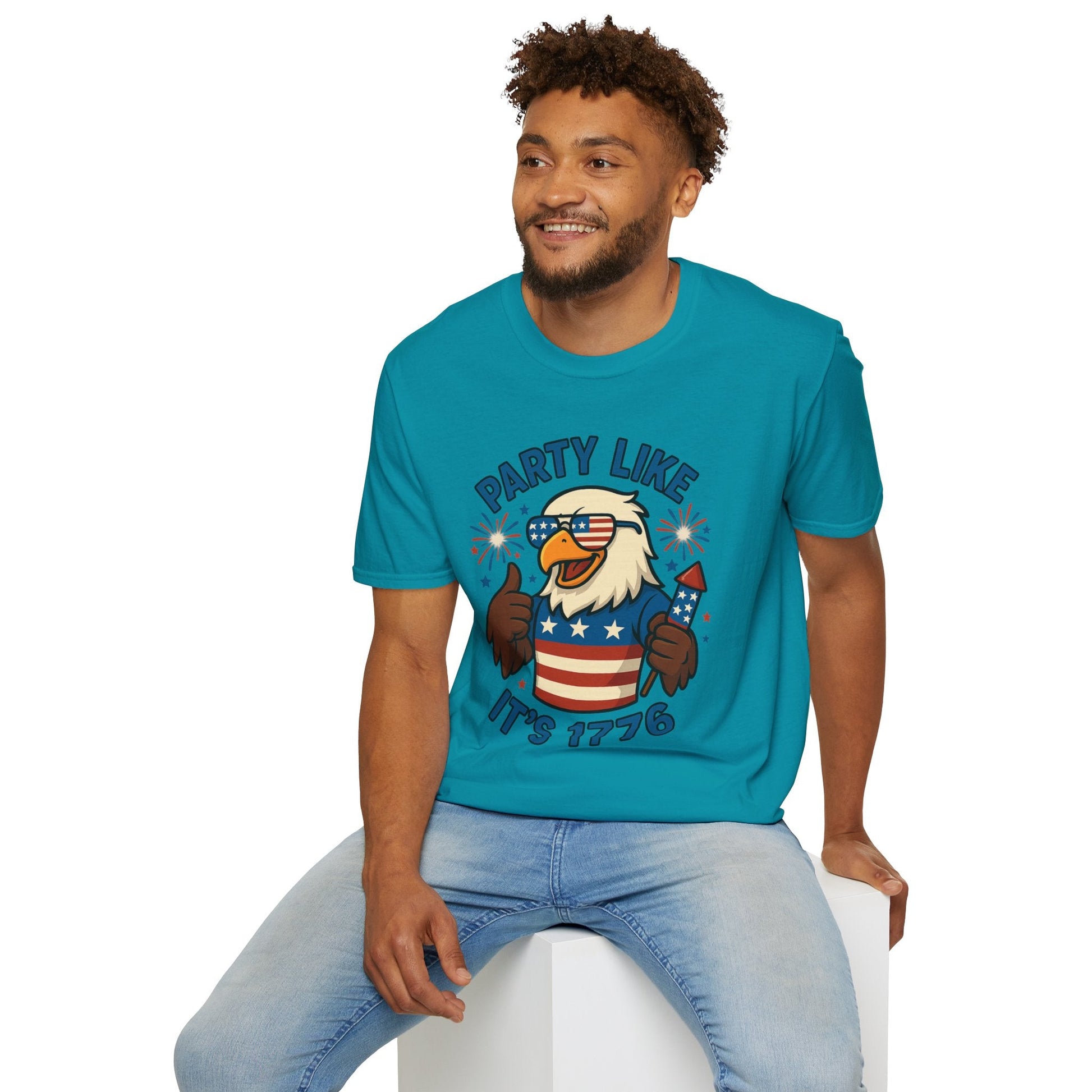 Patriotic 4th of July Party T-Shirt - 'Party Like It's 1776' - Shirt Happens Graphics