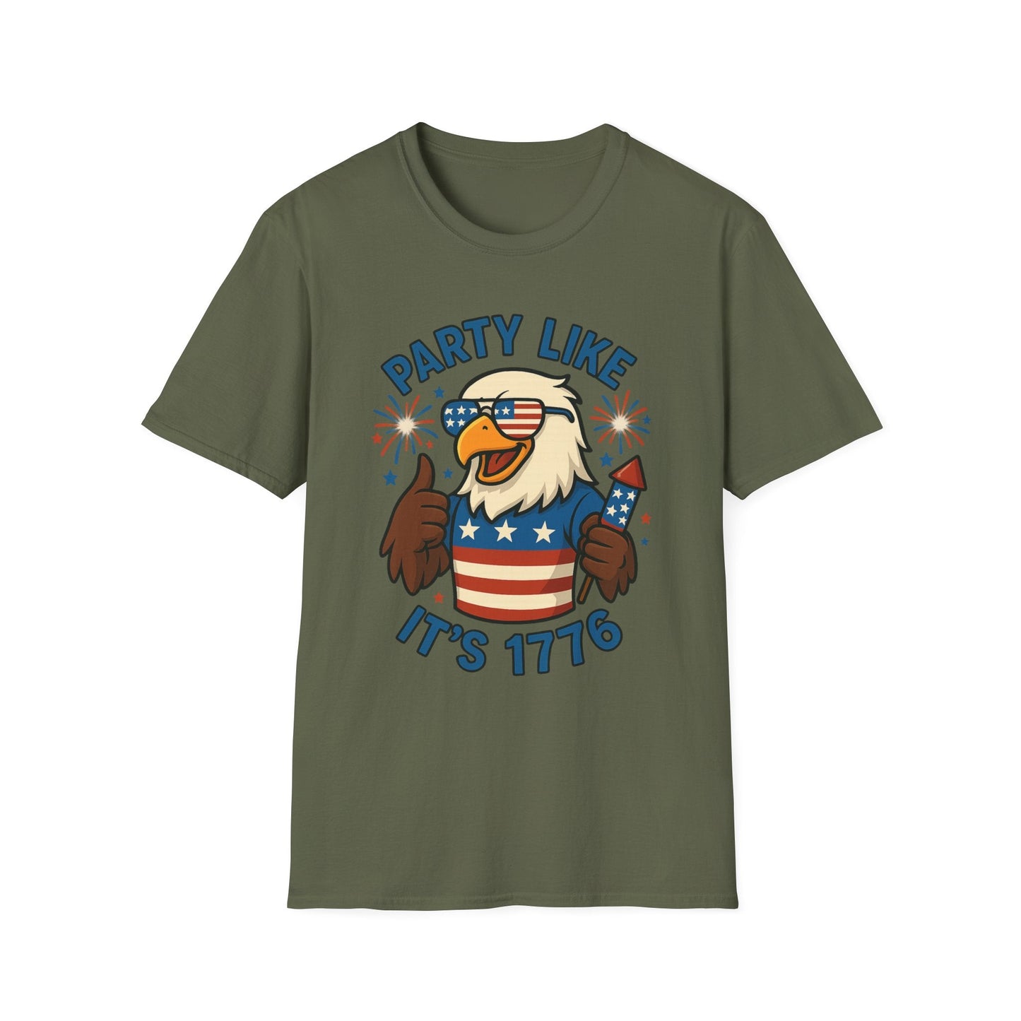 Patriotic 4th of July Party T-Shirt - 'Party Like It's 1776' - Shirt Happens Graphics