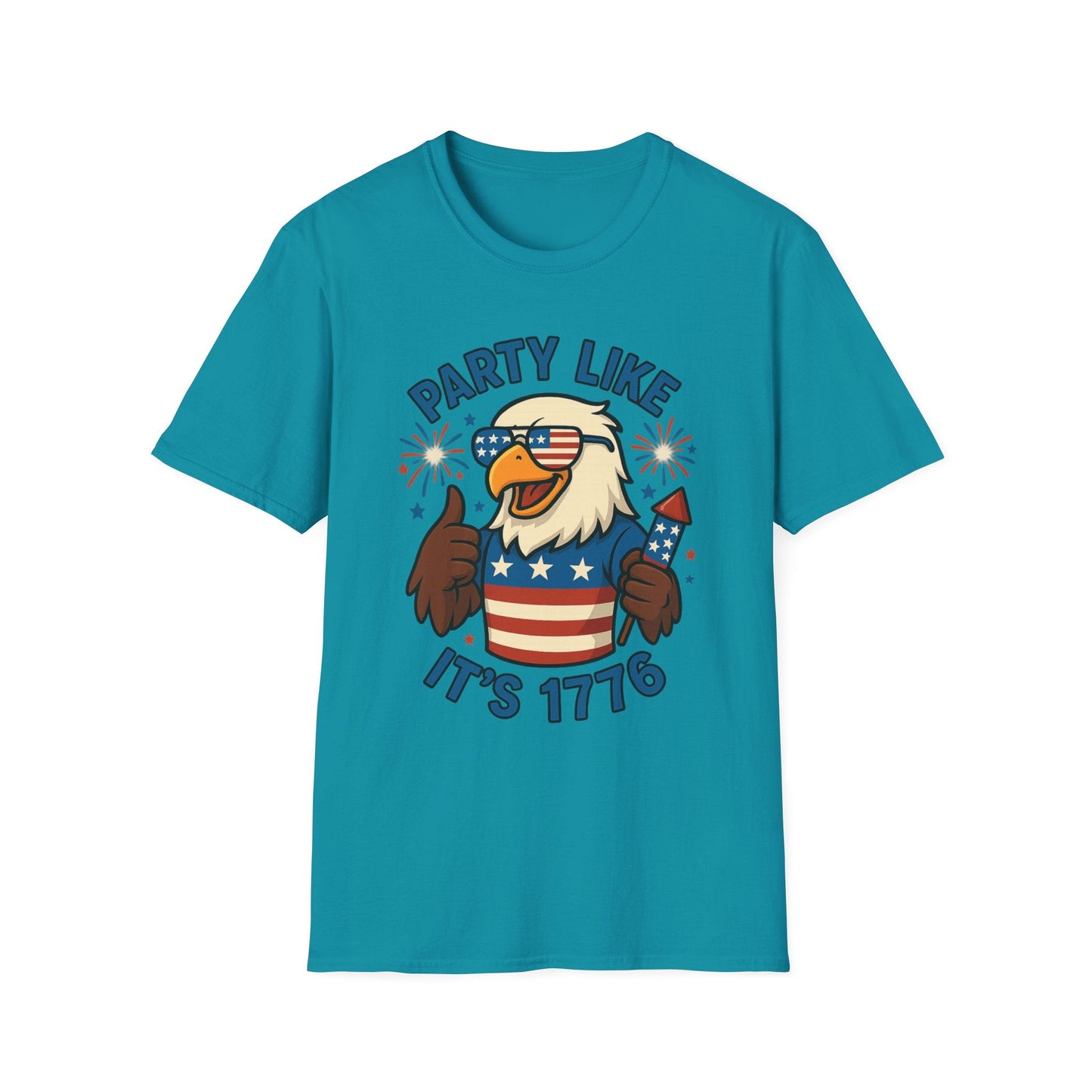 Patriotic 4th of July Party T-Shirt - 'Party Like It's 1776' - Shirt Happens Graphics