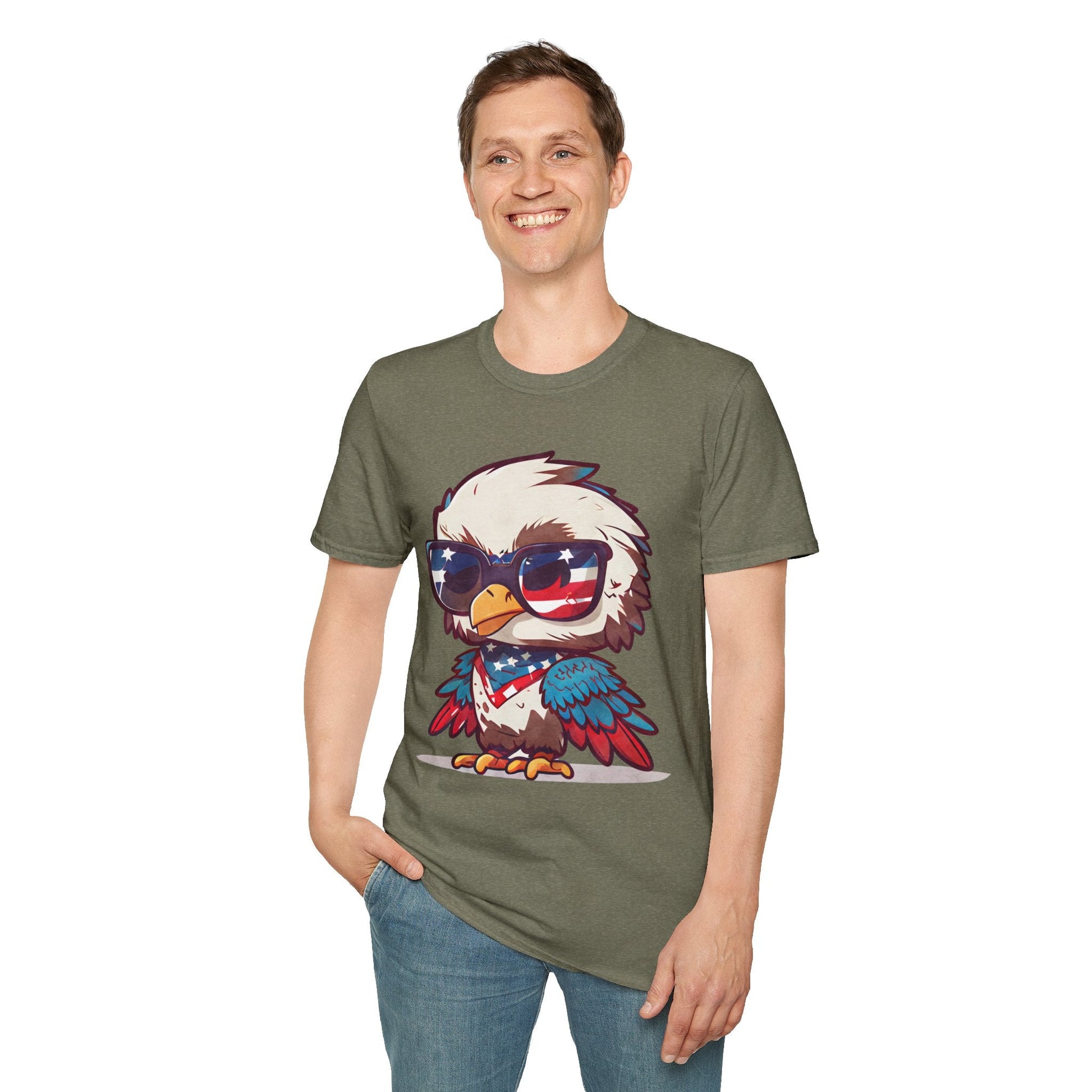 Patriotic Eagle Graphic T-Shirt - Shirt Happens Graphics