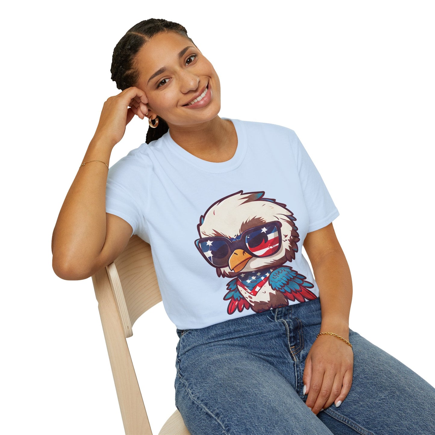 Patriotic Eagle Graphic T-Shirt - Shirt Happens Graphics