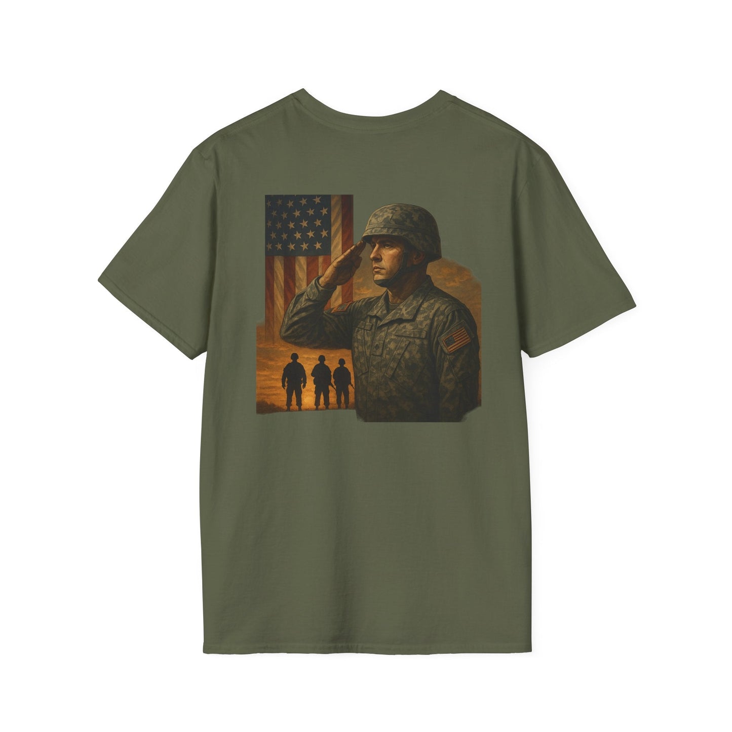 Patriotic Military Tribute - Tee - Shirt Happens Graphics