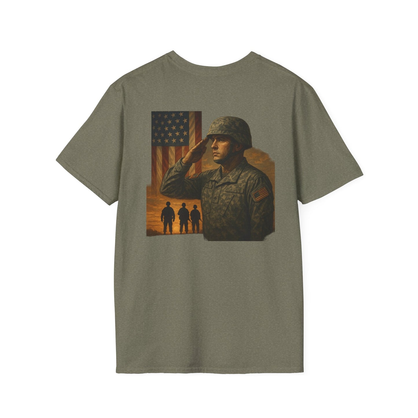 Patriotic Military Tribute - Tee - Shirt Happens Graphics