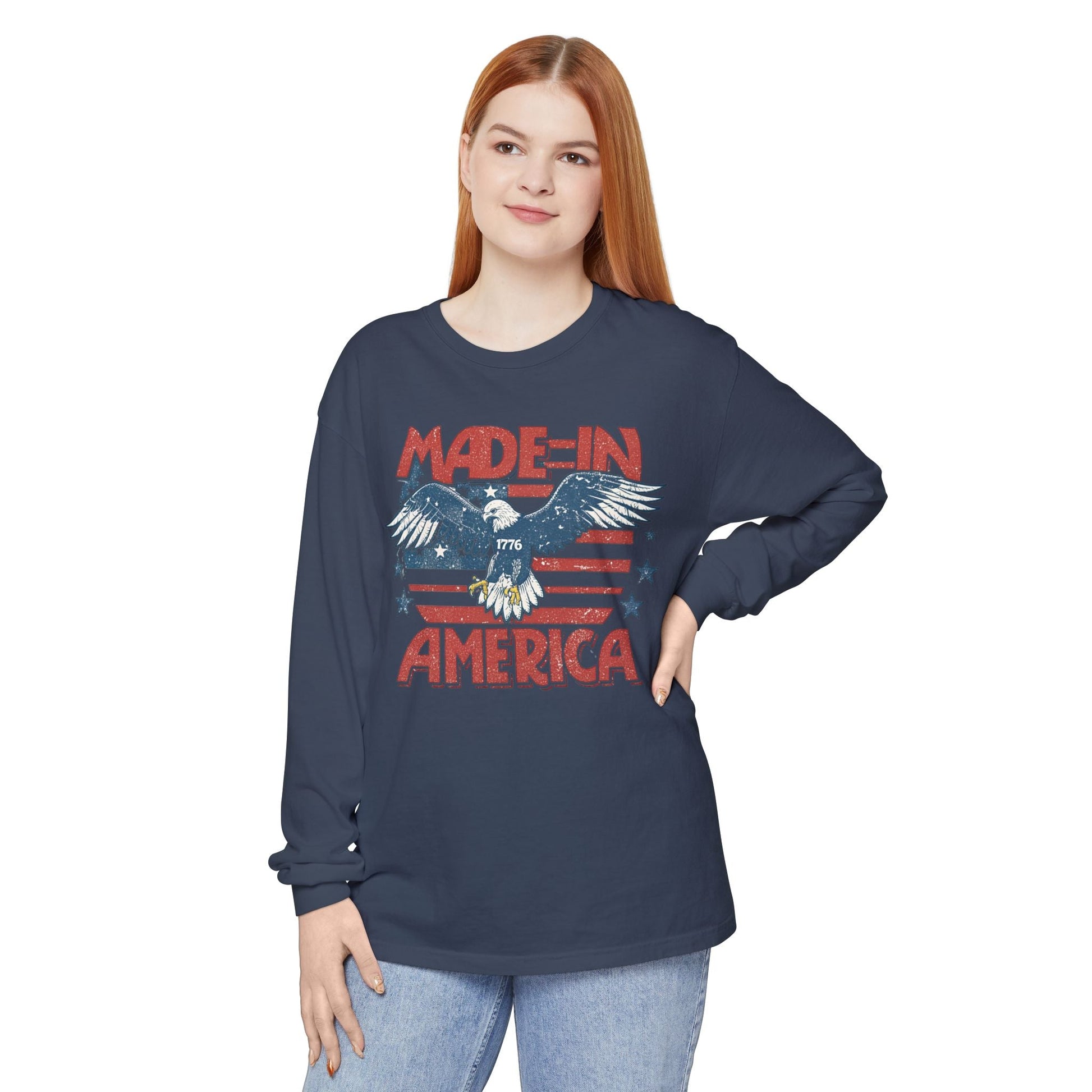 Patriotic T-Shirt, Made in America Tee, Independence Day Shirt, Casual Wear, Gift for Him/Her - Shirt Happens Graphics