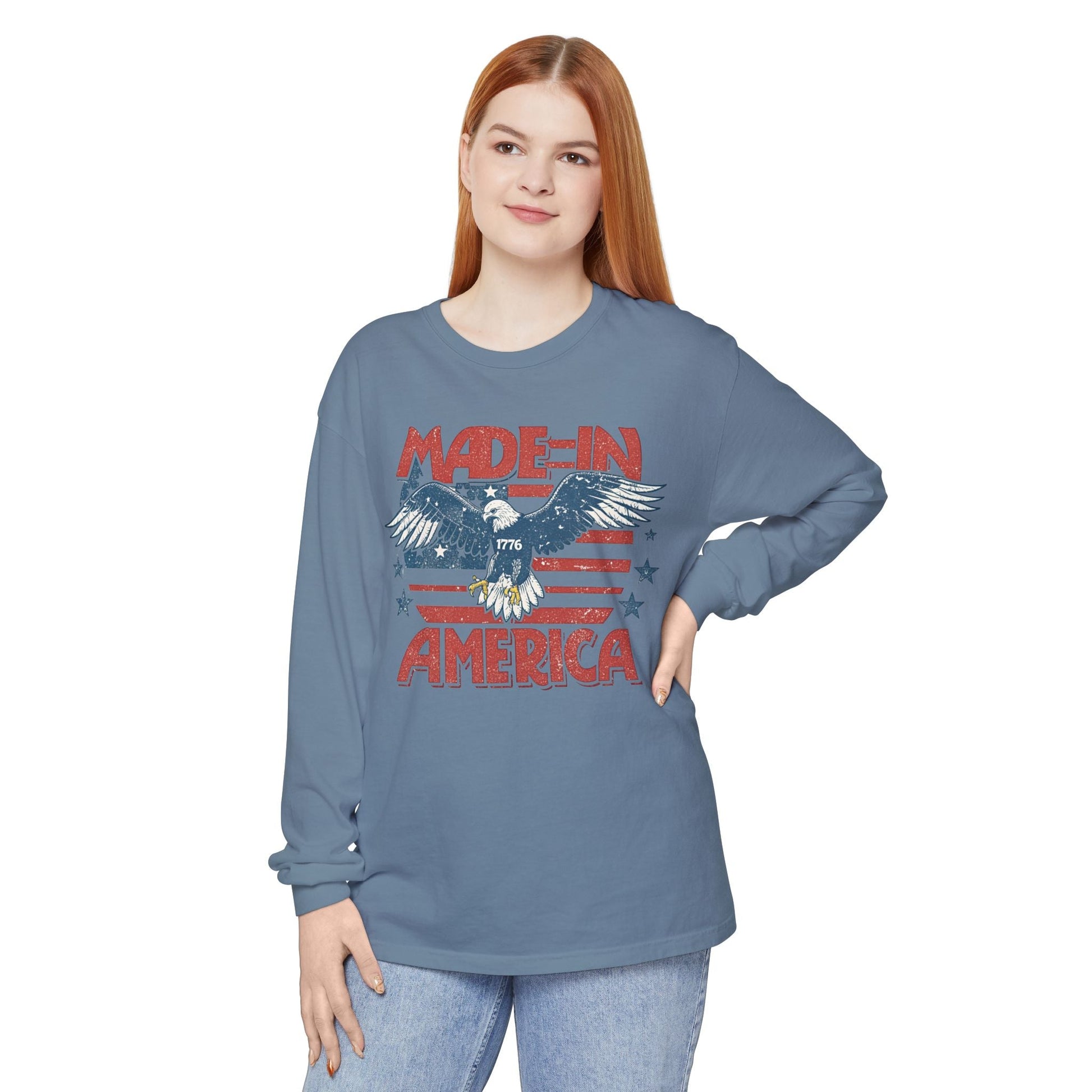 Patriotic T-Shirt, Made in America Tee, Independence Day Shirt, Casual Wear, Gift for Him/Her - Shirt Happens Graphics