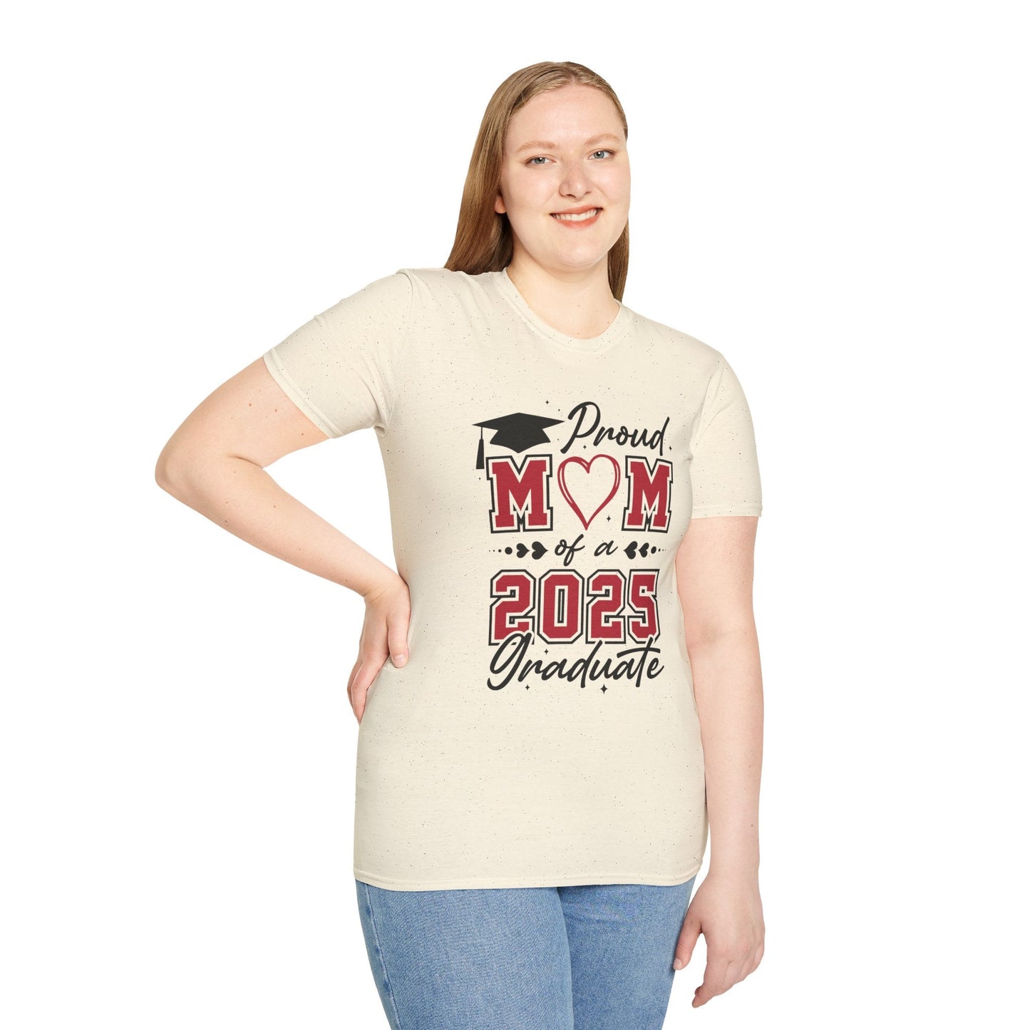 Proud Mom of a 2025 Graduate T-Shirt, Graduation Gift Shirt, Graduation Tee, Family Celebration Apparel, Mother's Day Gift - Shirt Happens Graphics