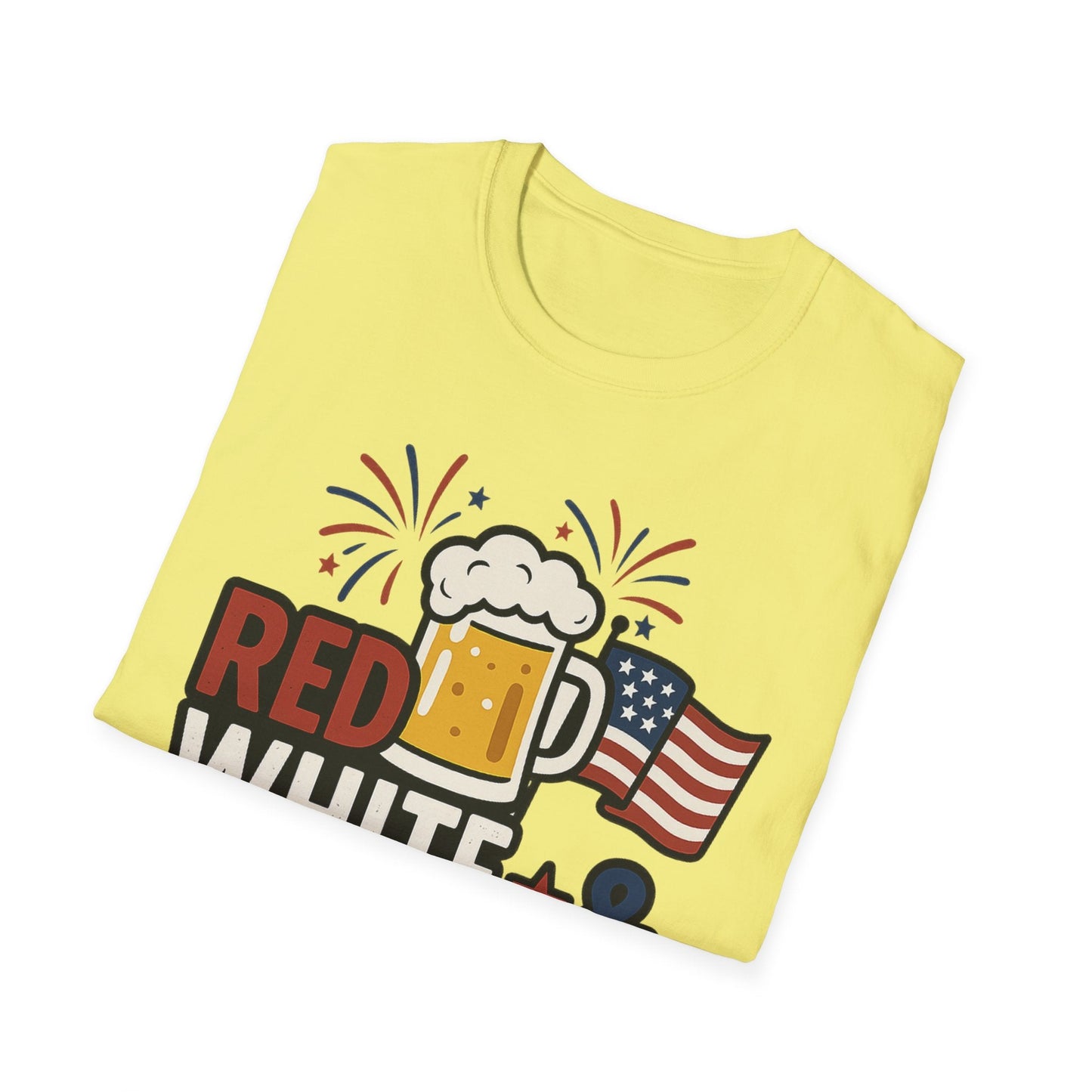 Red, White & Brew T-Shirt - Perfect for BBQs and Celebrations - Shirt Happens Graphics